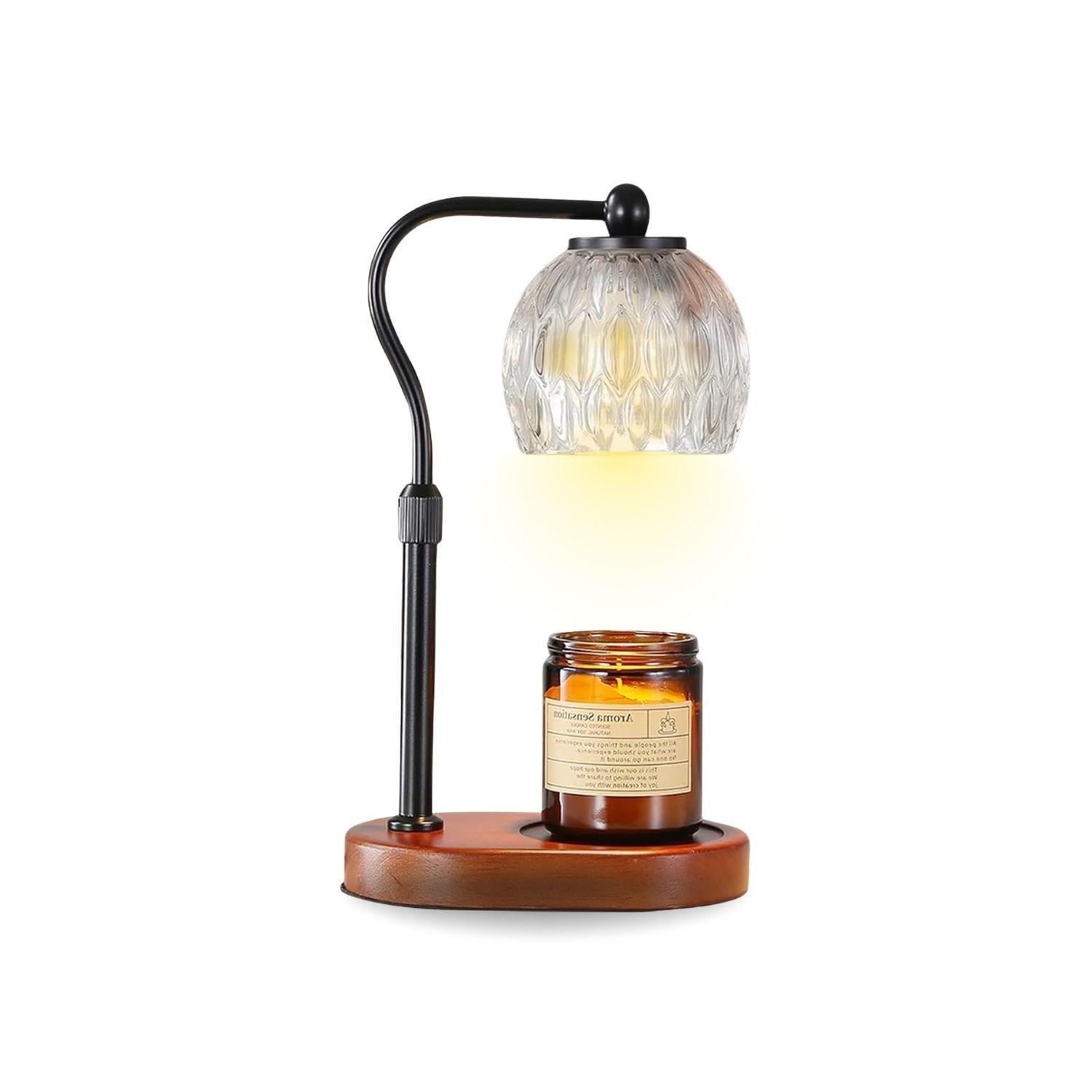 Lampara Calentadora de Velas Aromaticas Farol Negro-9