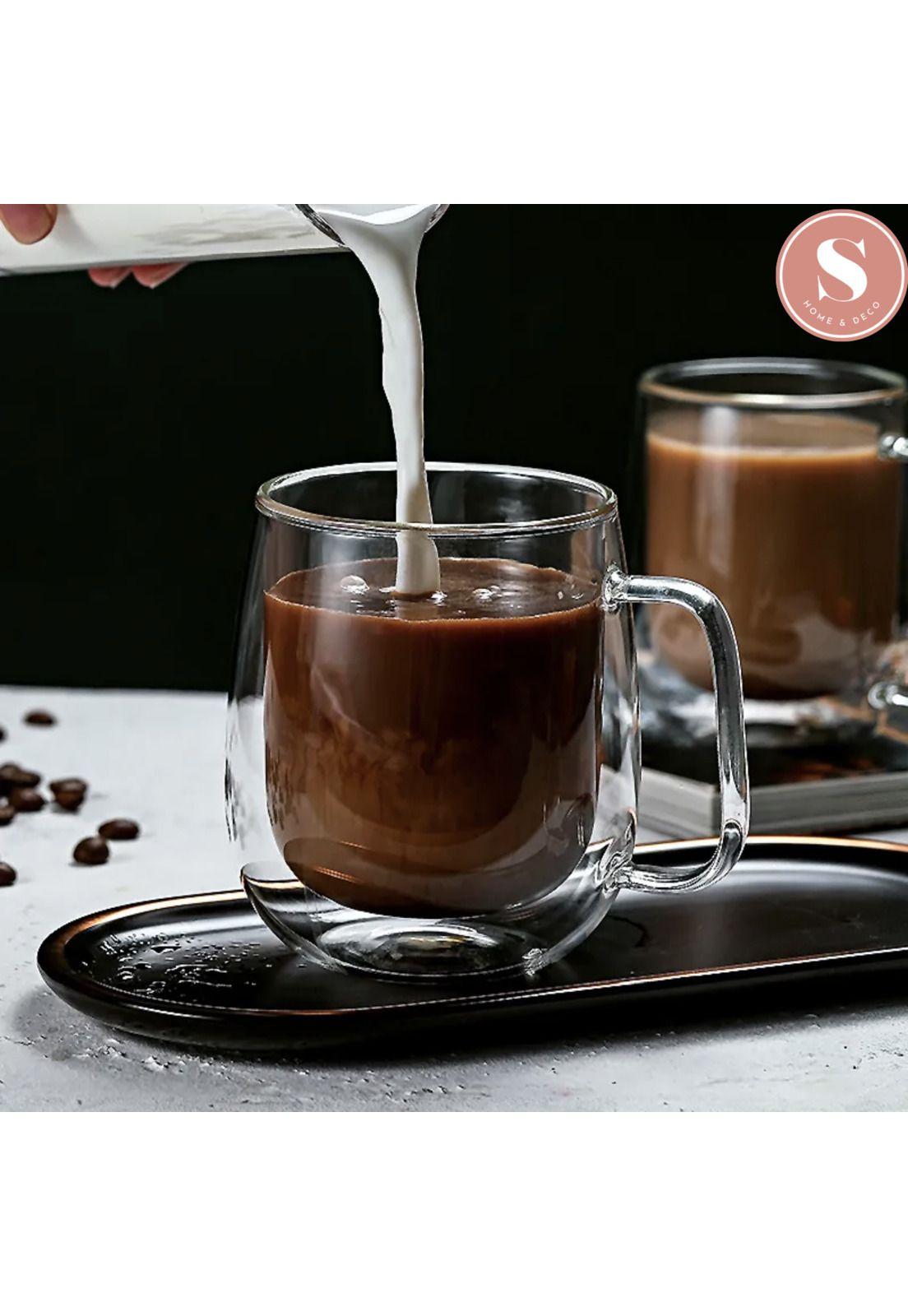 Taza De Doble Cubierta de Vidrio 350 ml -3