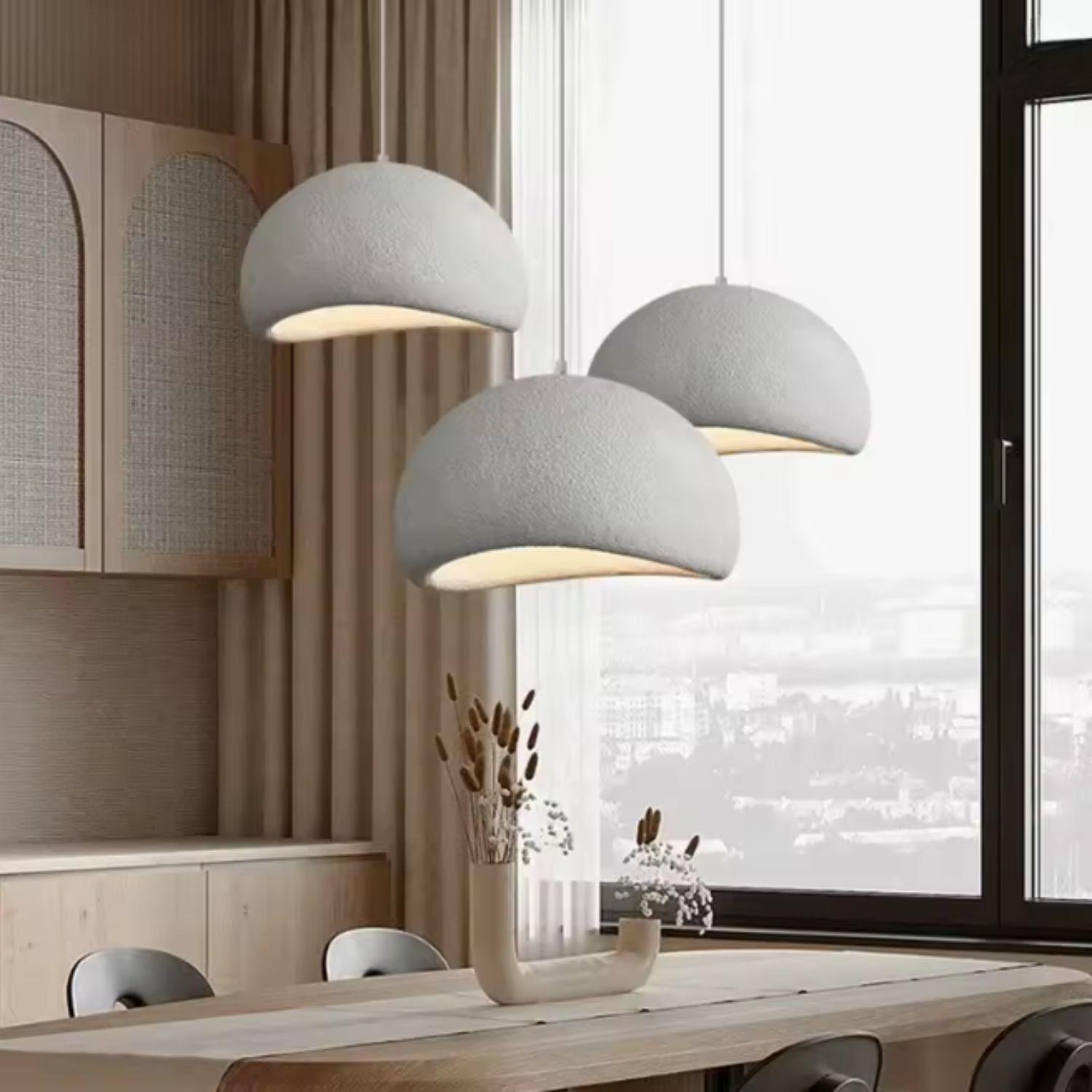 Lampara de Techo Wabi Sabi Crema 80cm-3