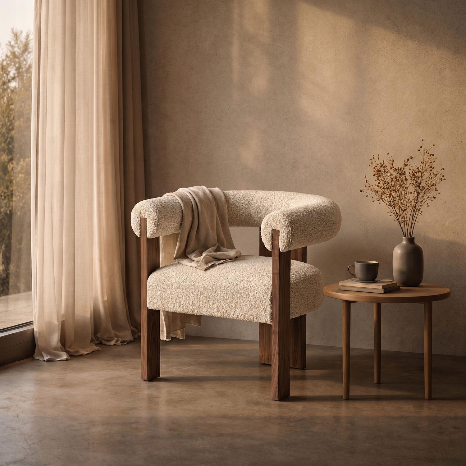 Sillón Poltrona Bouclé-0