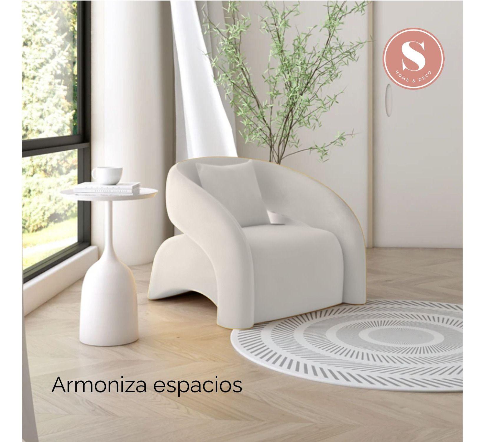 Sofá Poltrona Blanco Textil Nórdico-4