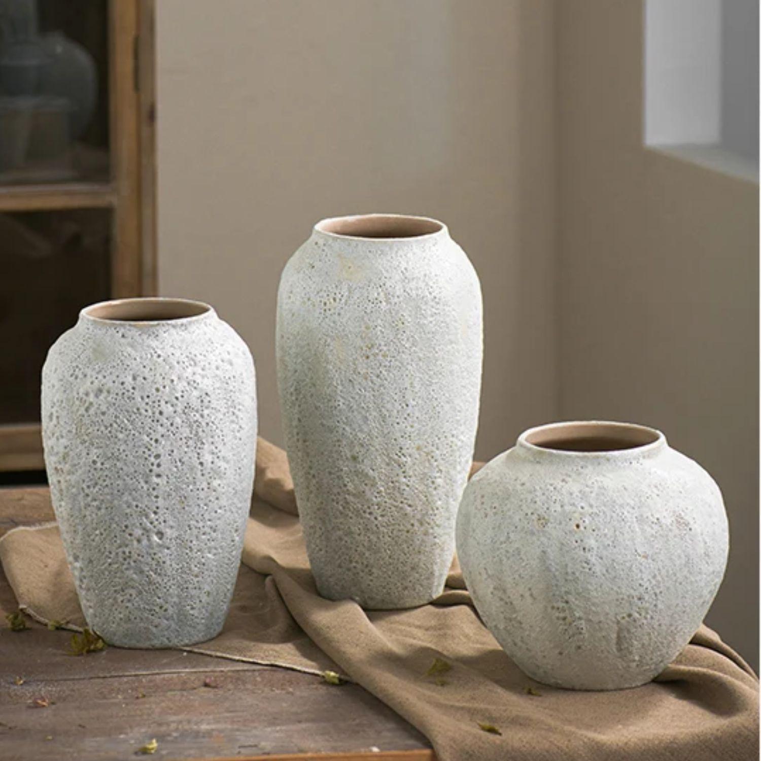 Macetero Jarron Ceramica Artesanal Pequeño-3