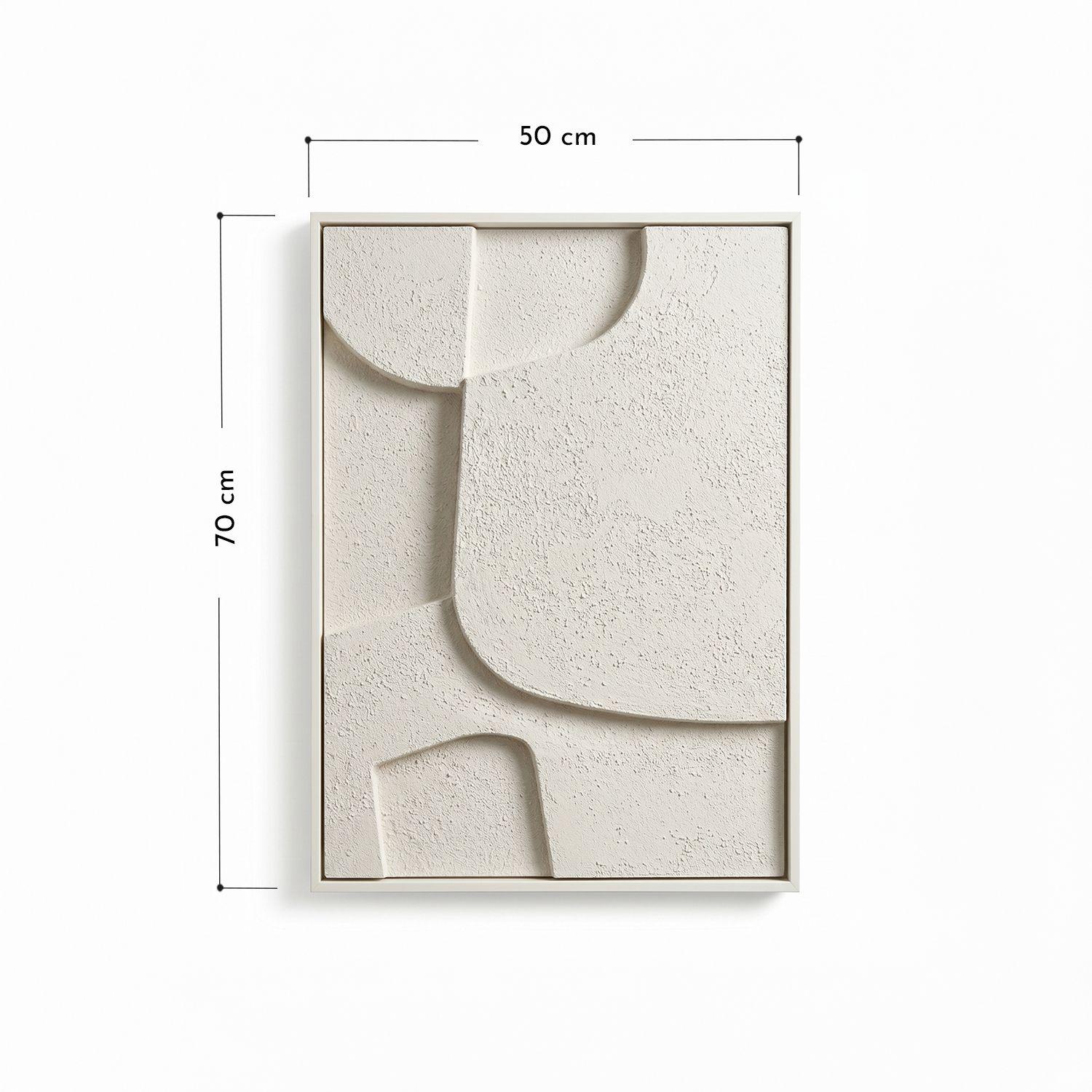 Cuadro Abstracto 3D Beige Sand-2