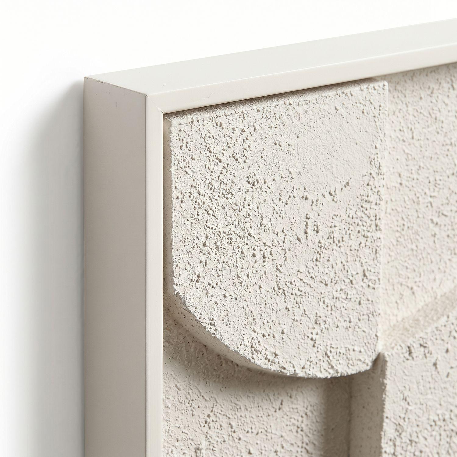 Cuadro Abstracto 3D Beige Sand-9
