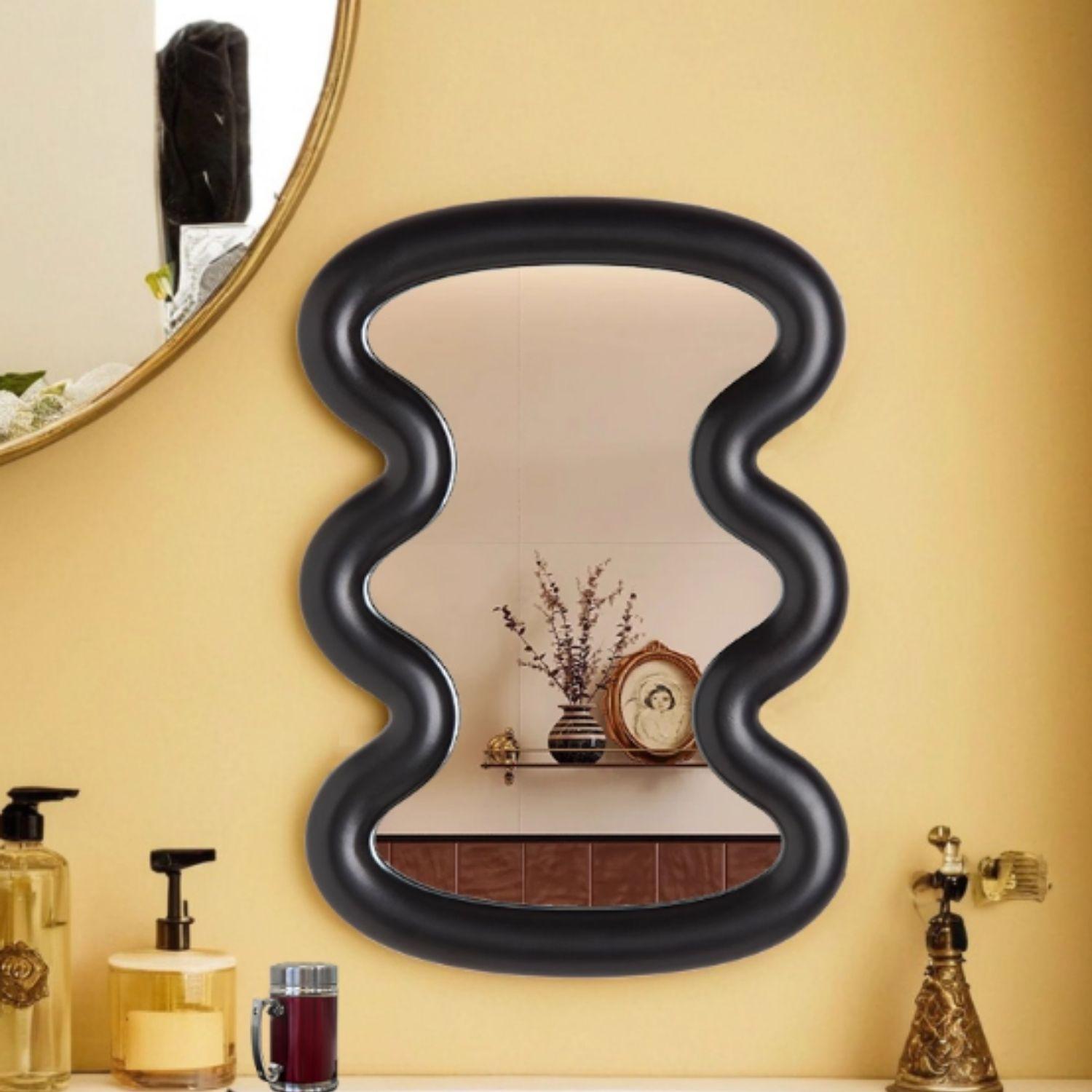 Espejo de Tocador Ondas Negro-3