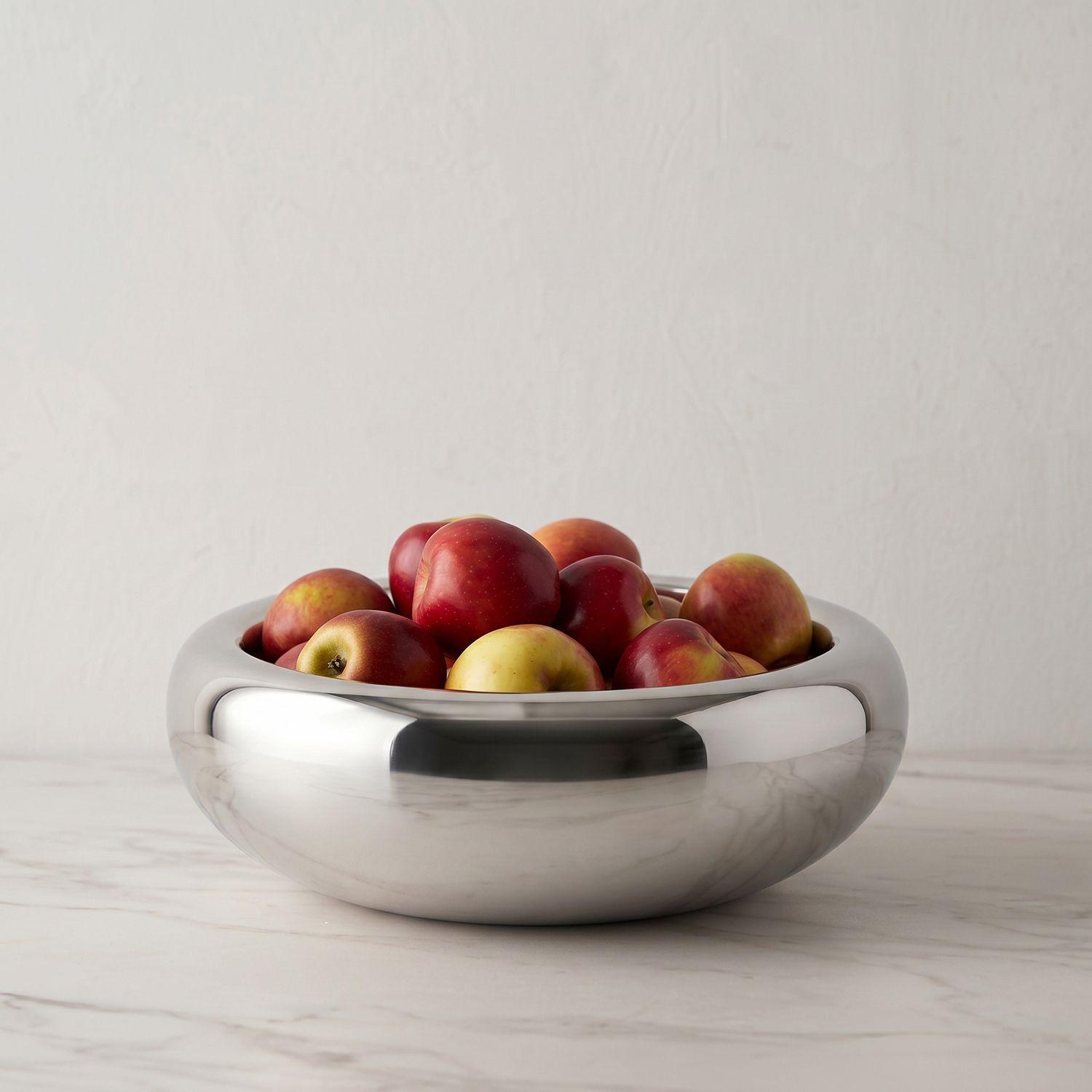 Bowl de Acero Inoxidable Plateado-7
