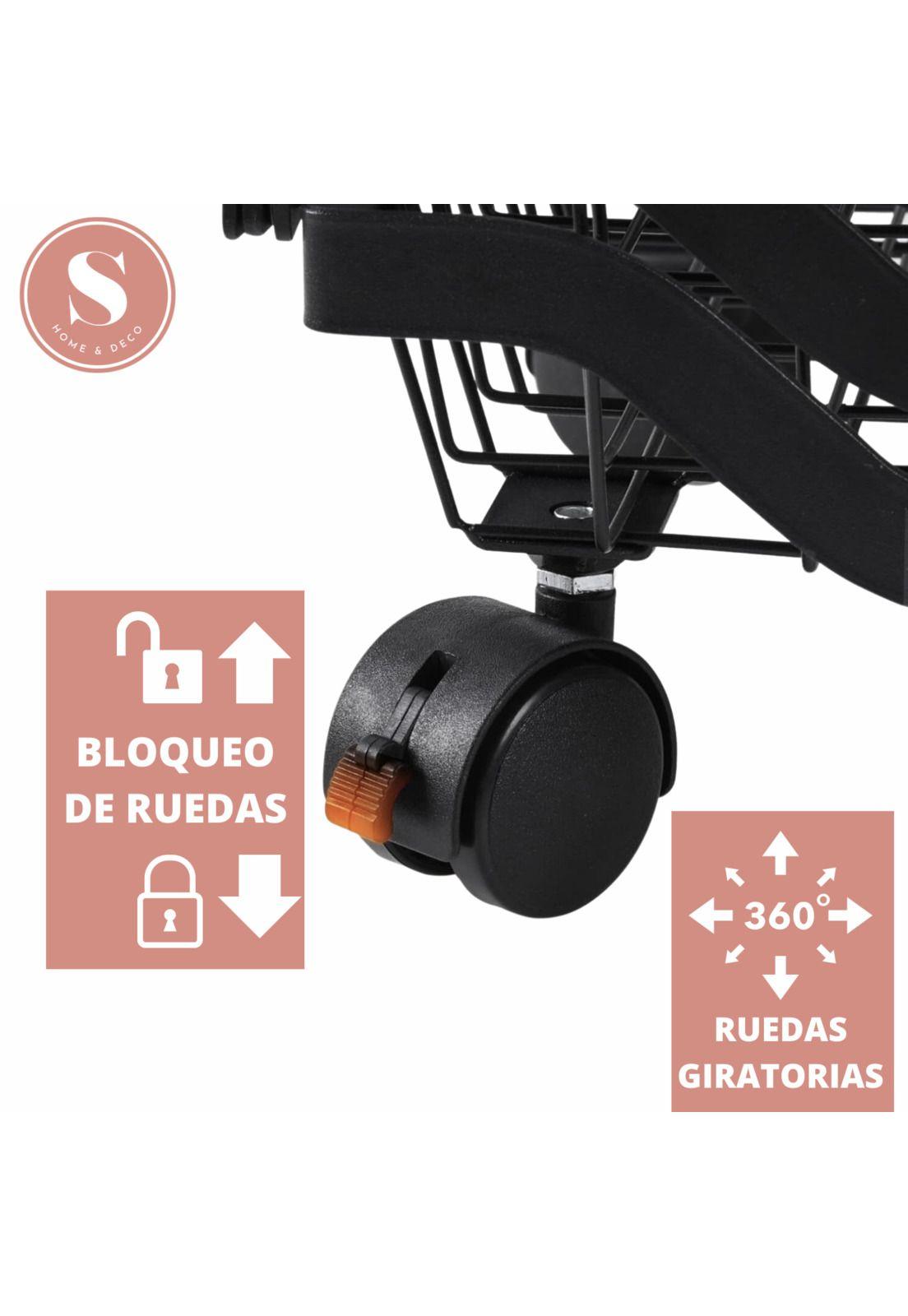 Carro Organizador Estante Metalico Plegable Para Cocina 5 Divisiones -6