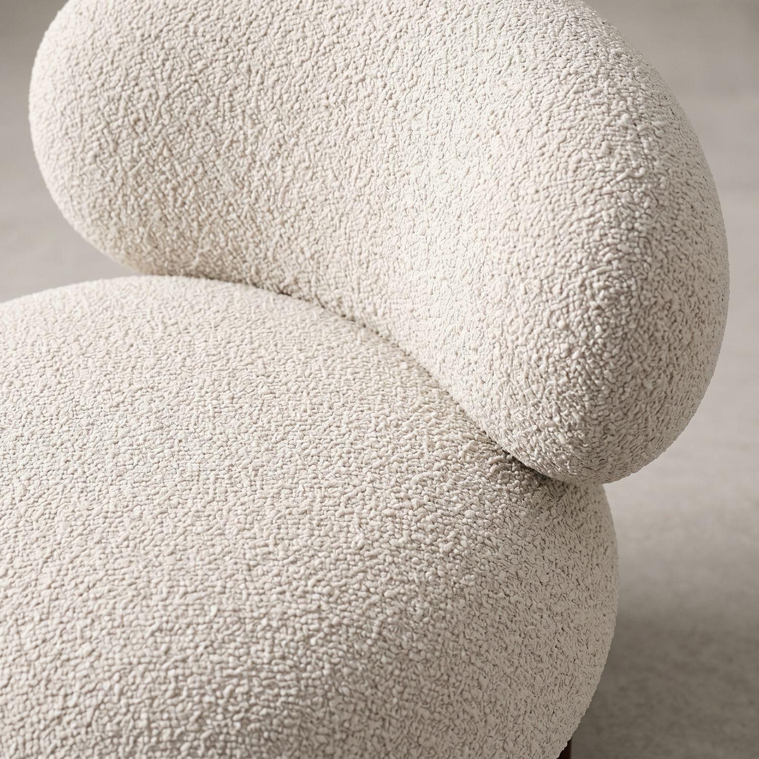 Set de Sitial Bouclé con Otomano Apoyapiés-8