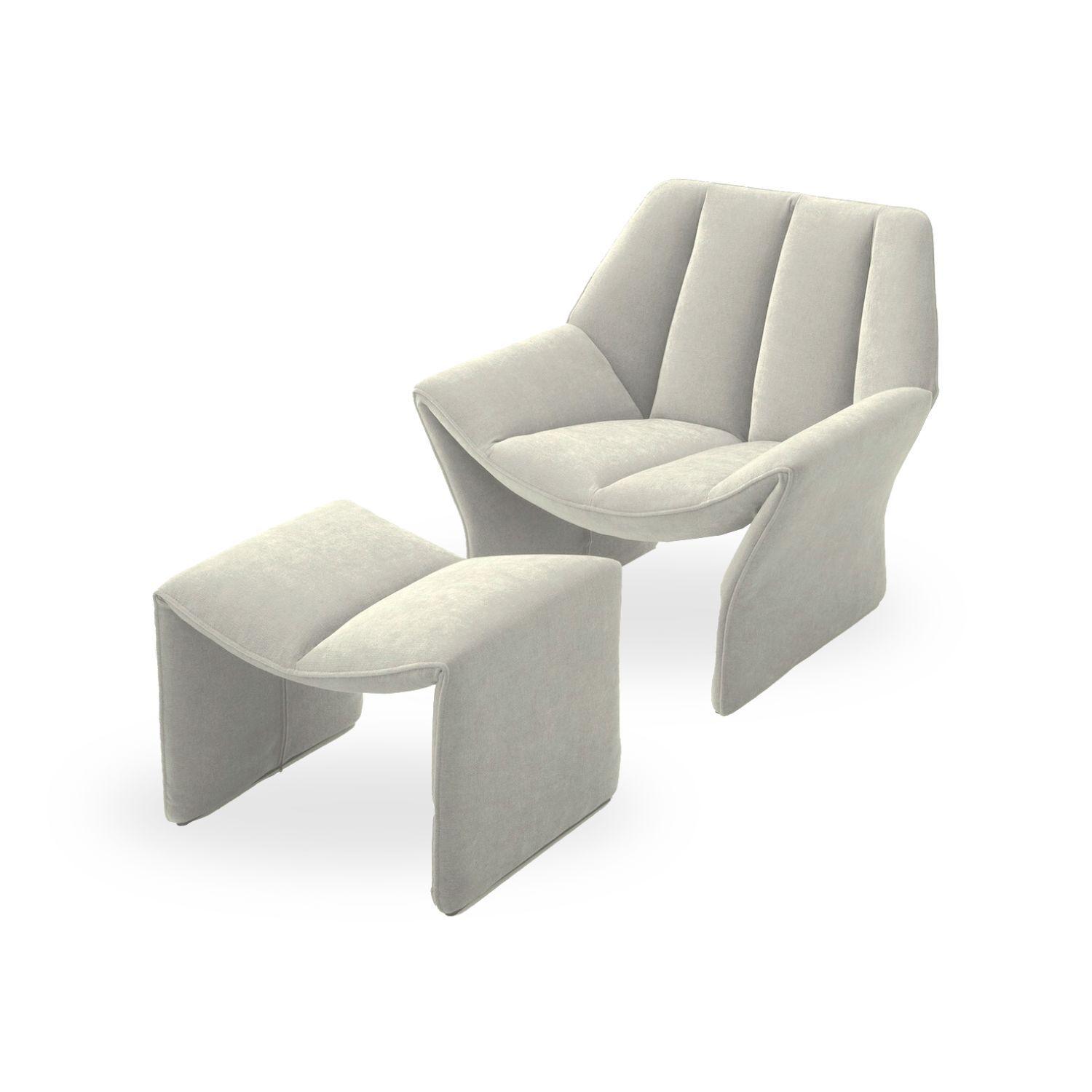 Sitial Velvet Crema con Apoyapiés-8