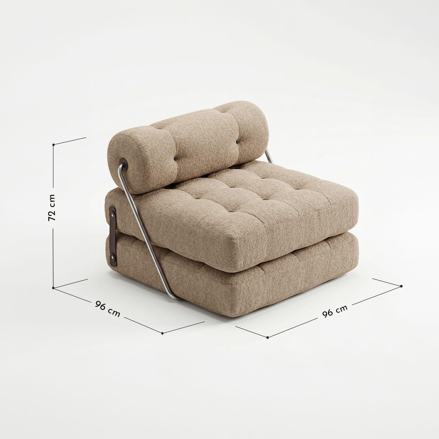 Sofá Cama Plegable en Bouclé Arena-2