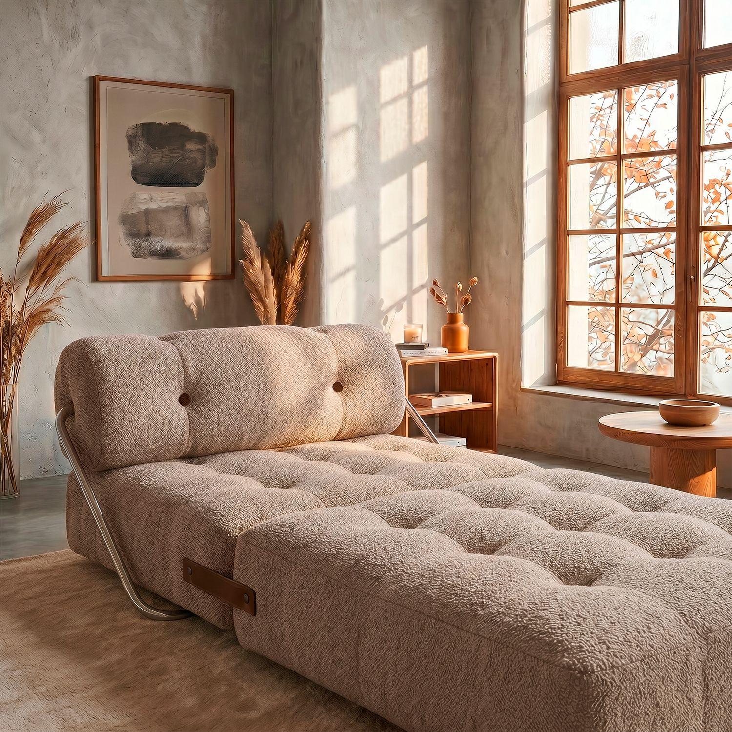 Sofá Cama Plegable en Bouclé Arena-7