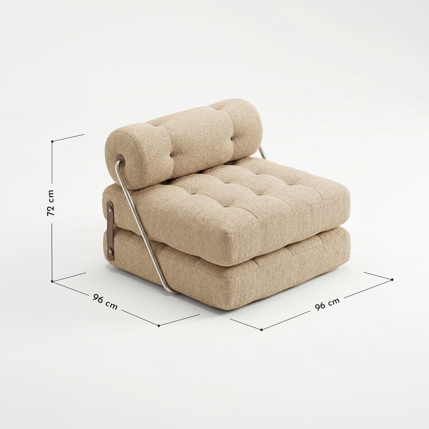 Sofá Cama Plegable en Bouclé Arena-2