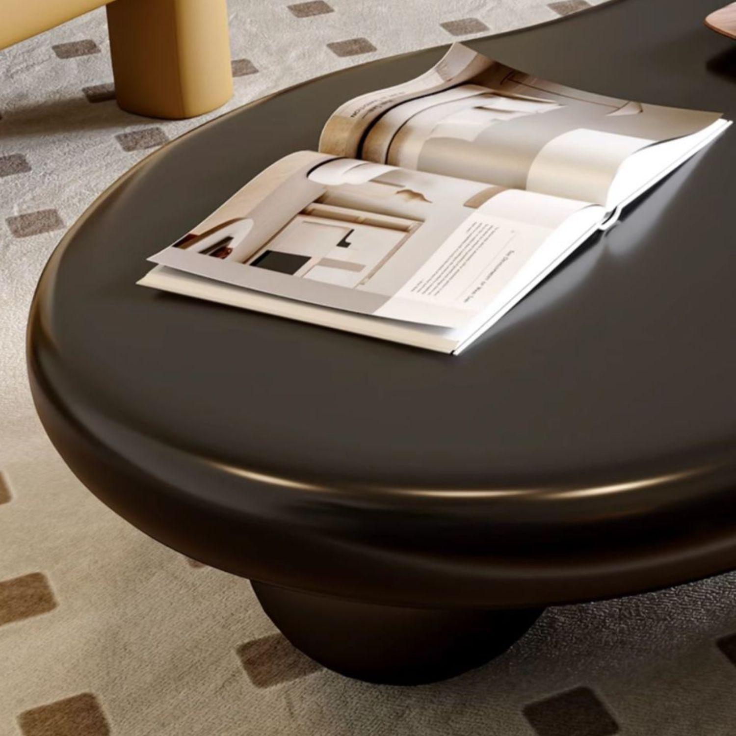 Mesa de Centro Irregular Negro Sphere-2