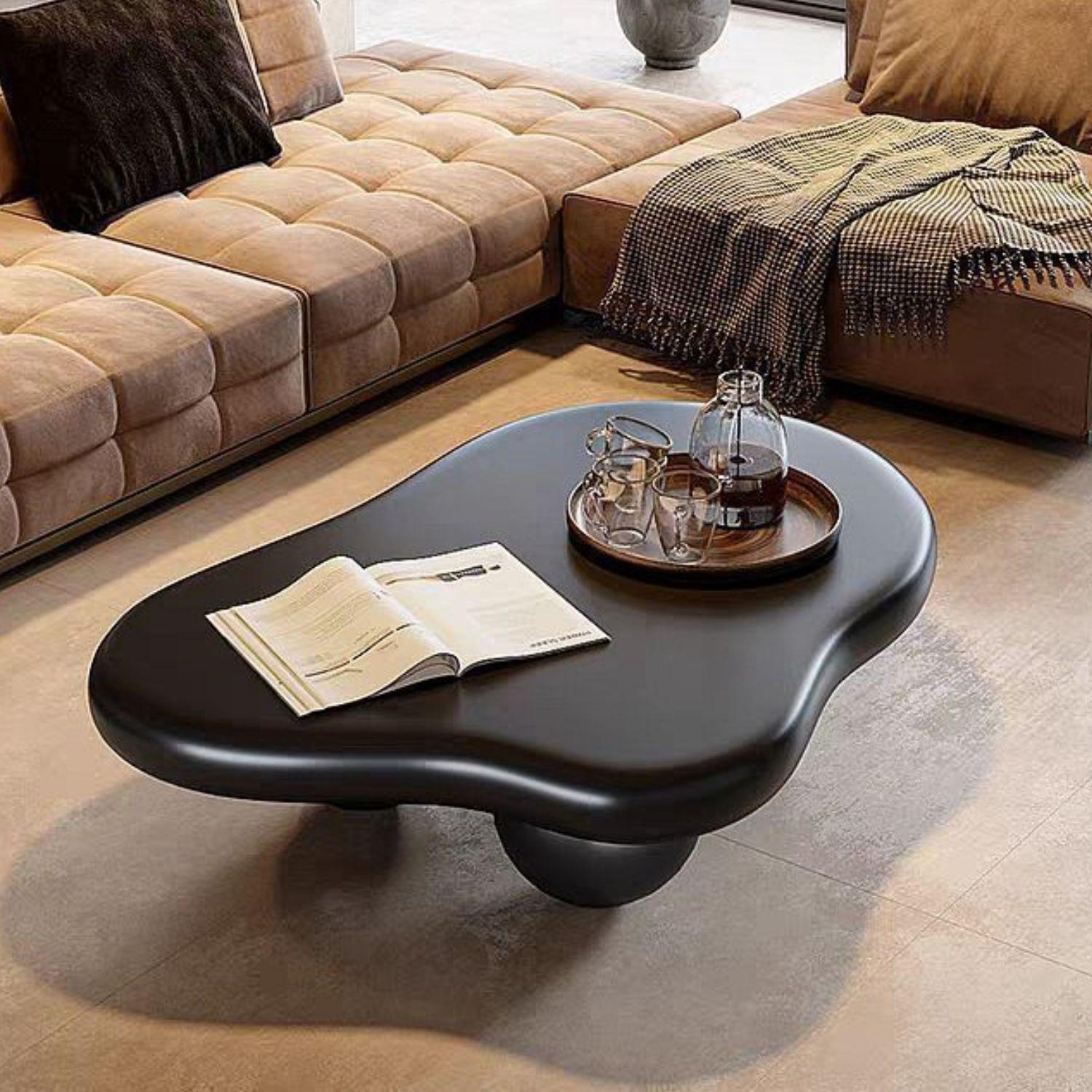 Mesa de Centro Irregular Negro Sphere-3