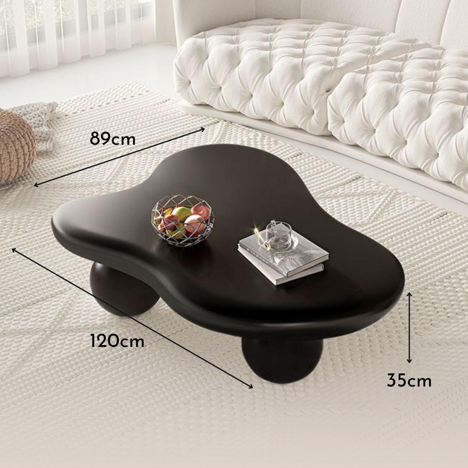 Mesa de Centro Irregular Negro Sphere-5