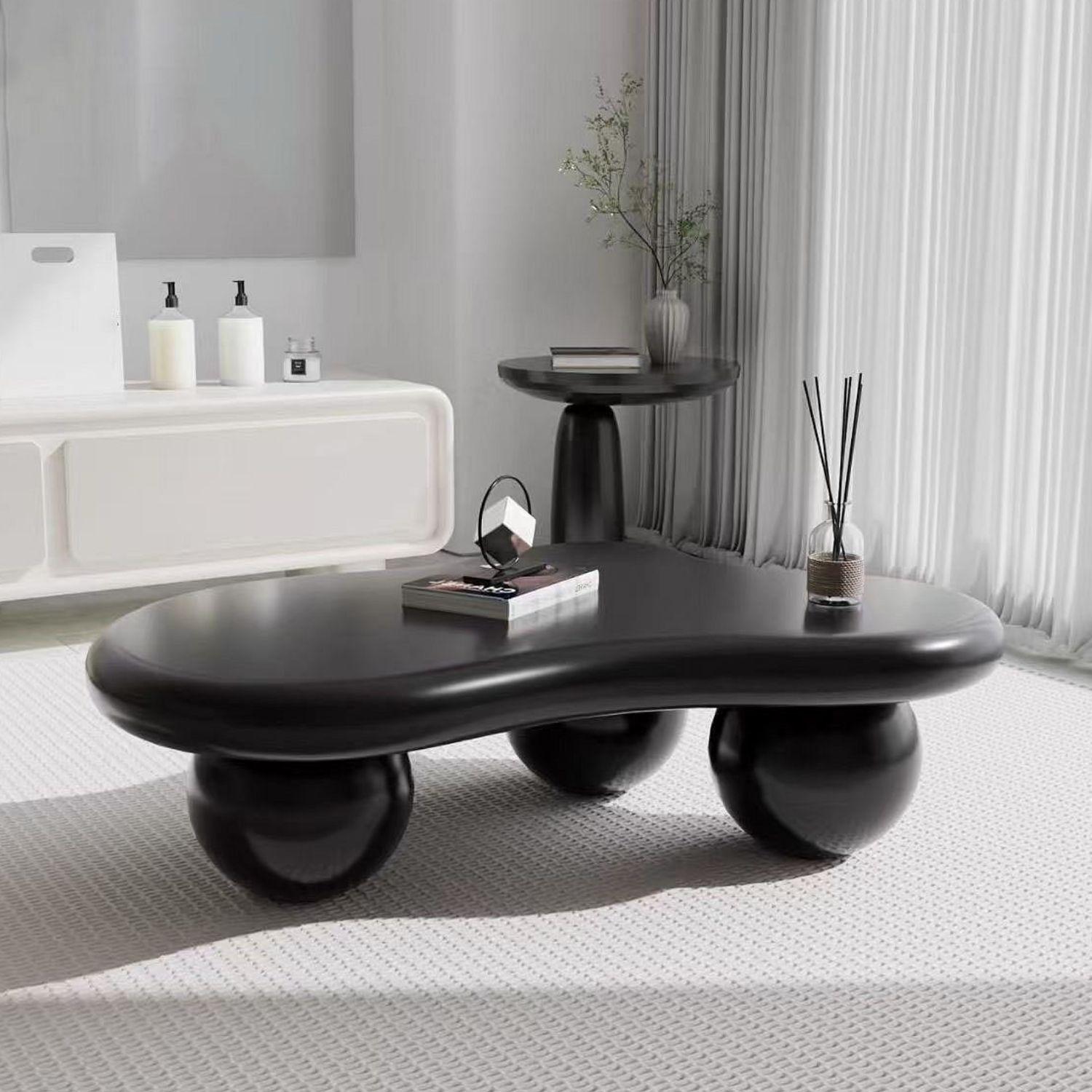 Mesa de Centro Irregular Negro Sphere-9