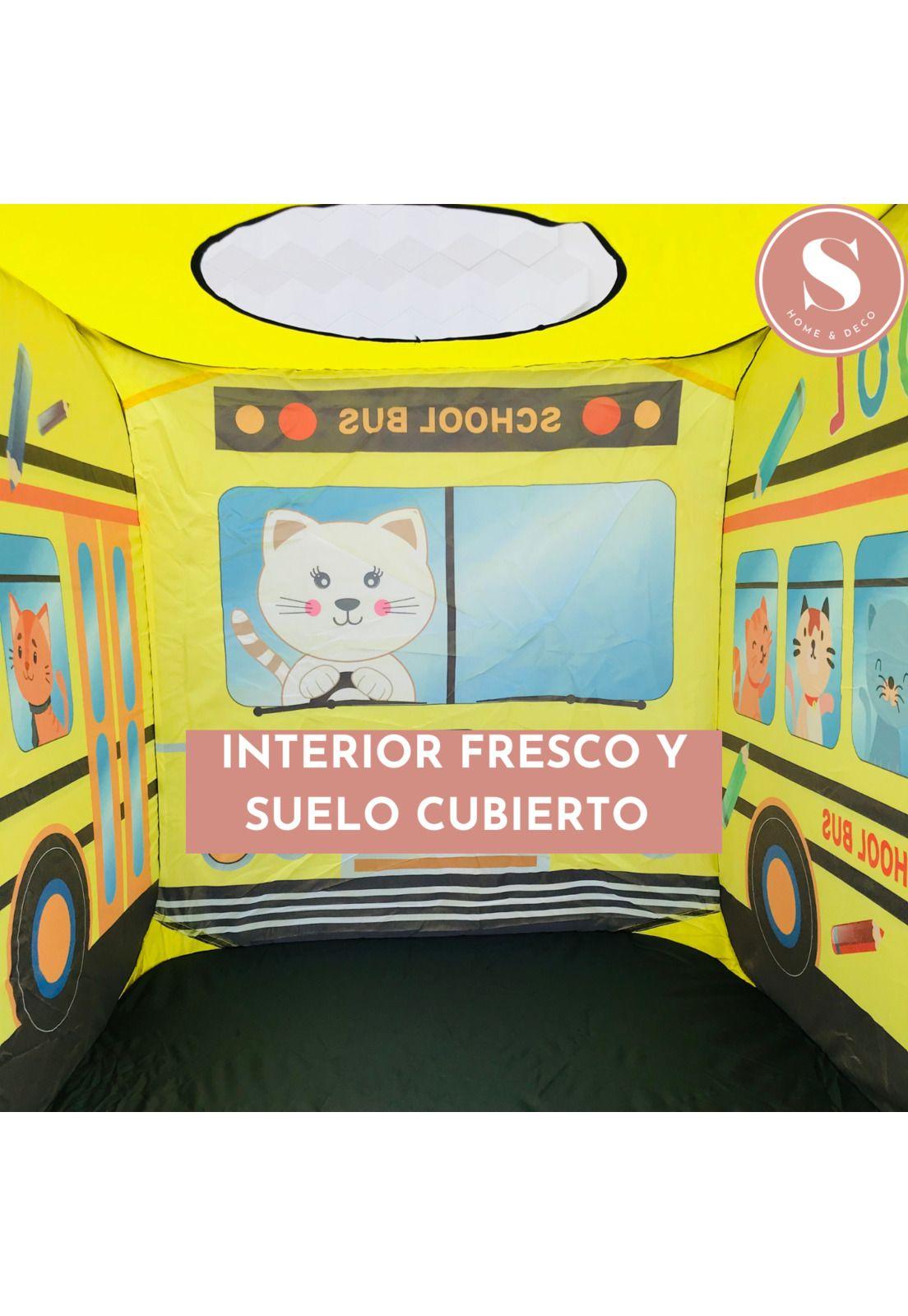 Carpa Infantil Plegable Niños Juego Bus-4