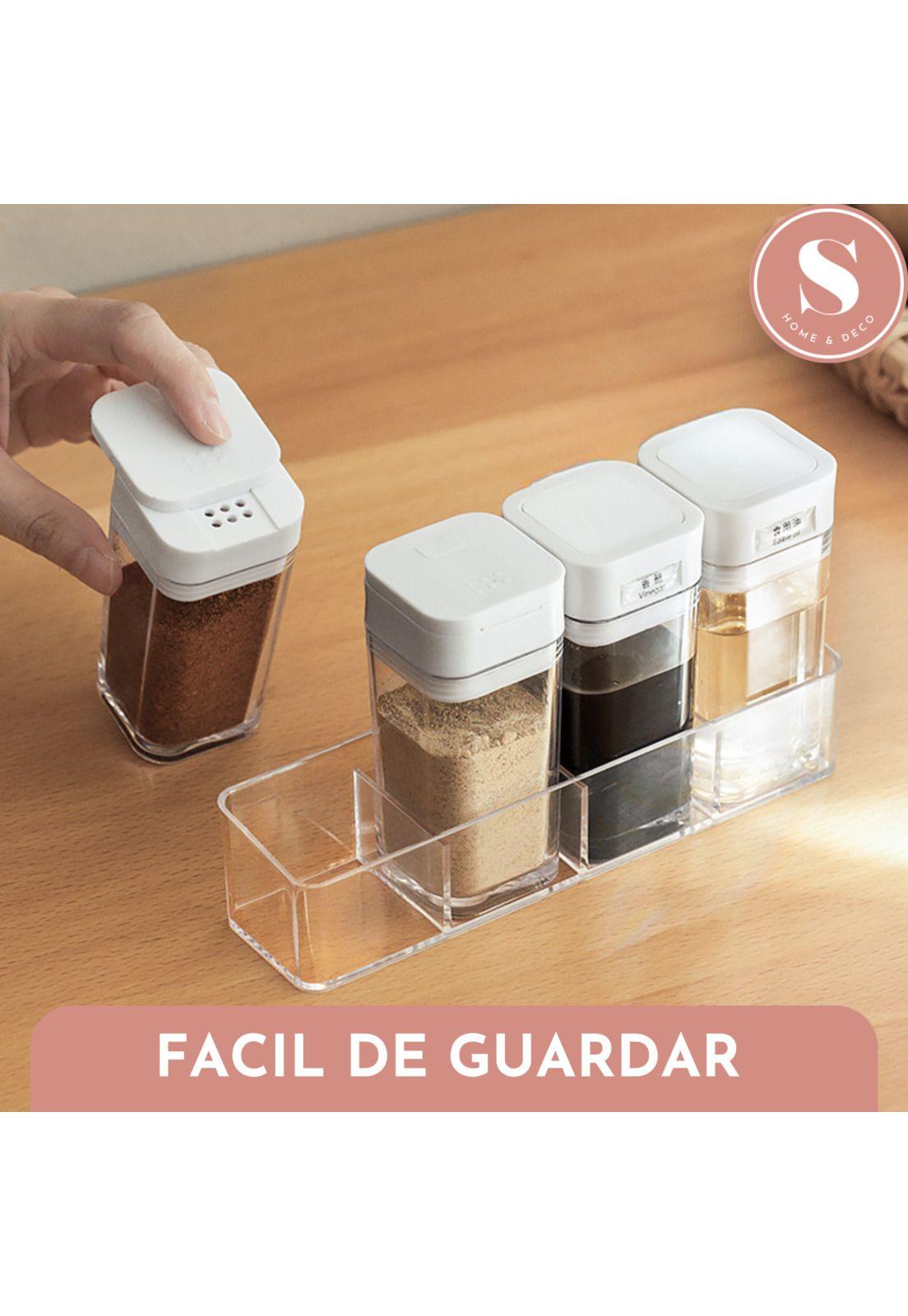 Set Condimenteros Especieros con Base -4
