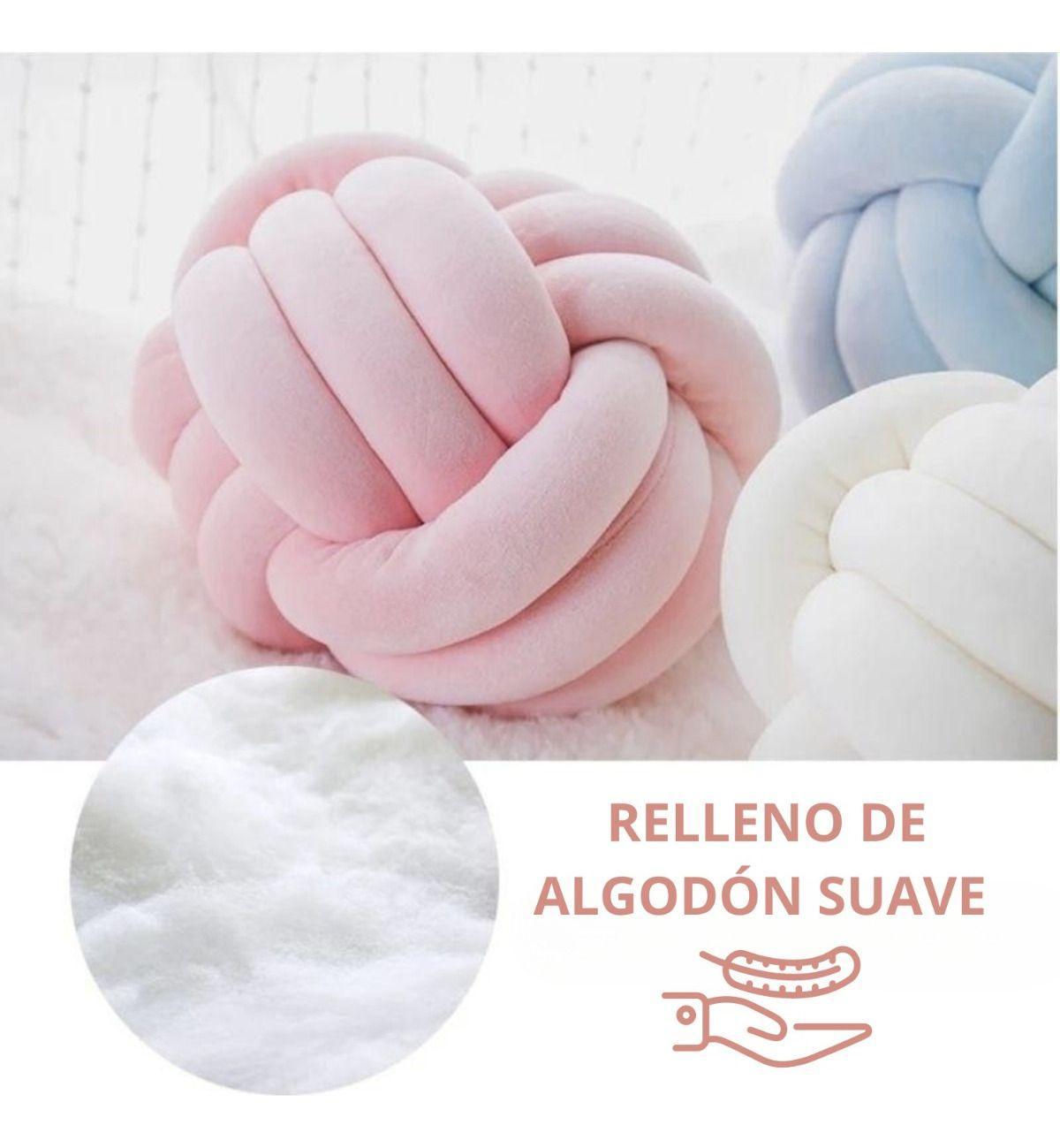 Cojín Diseño Nudo Terciopelo Verde-2