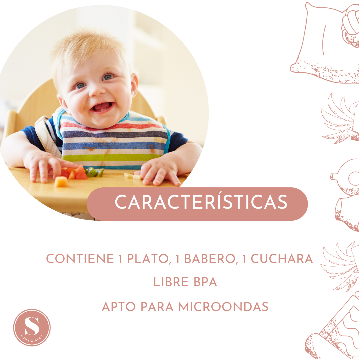 Set de Alimentación Silicona Bebé-1