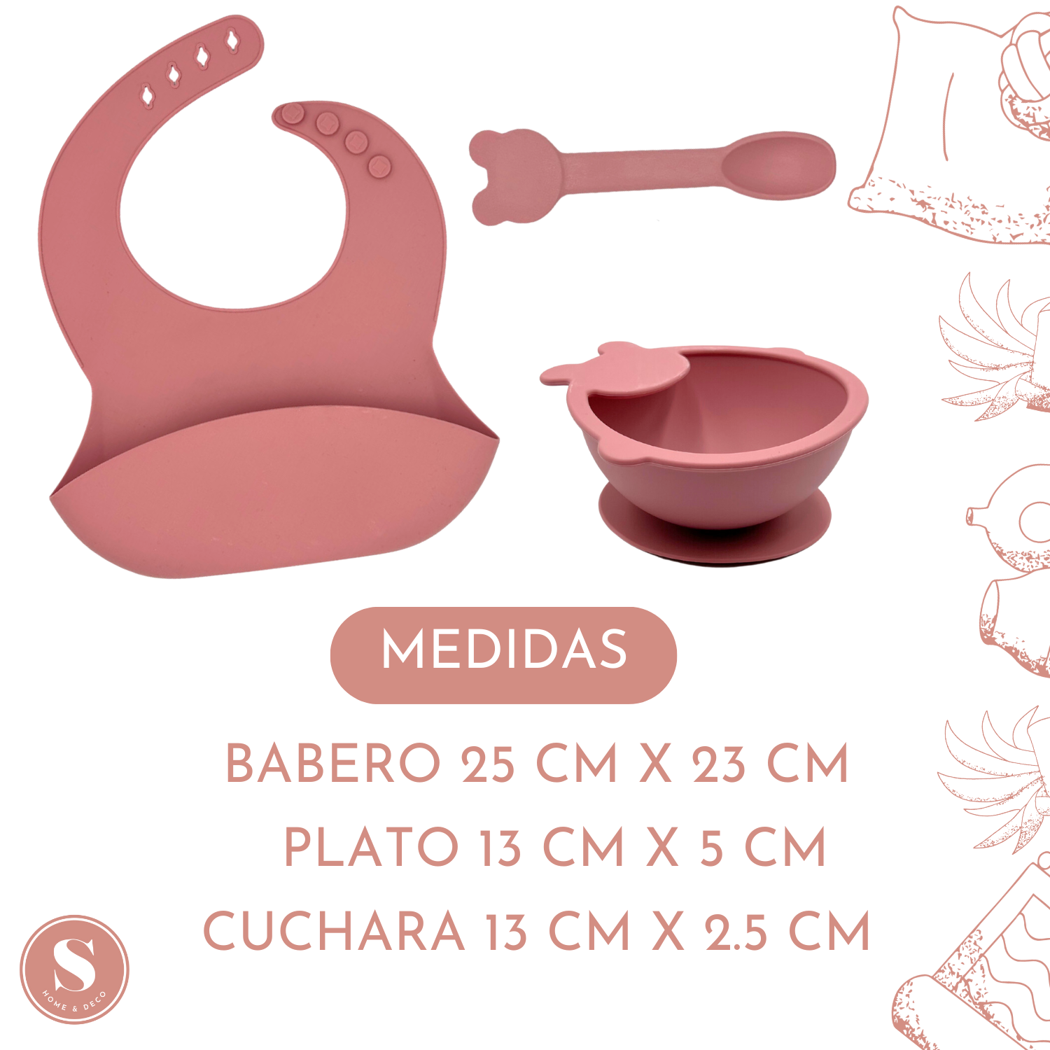 Set de Alimentación Silicona Bebé-2