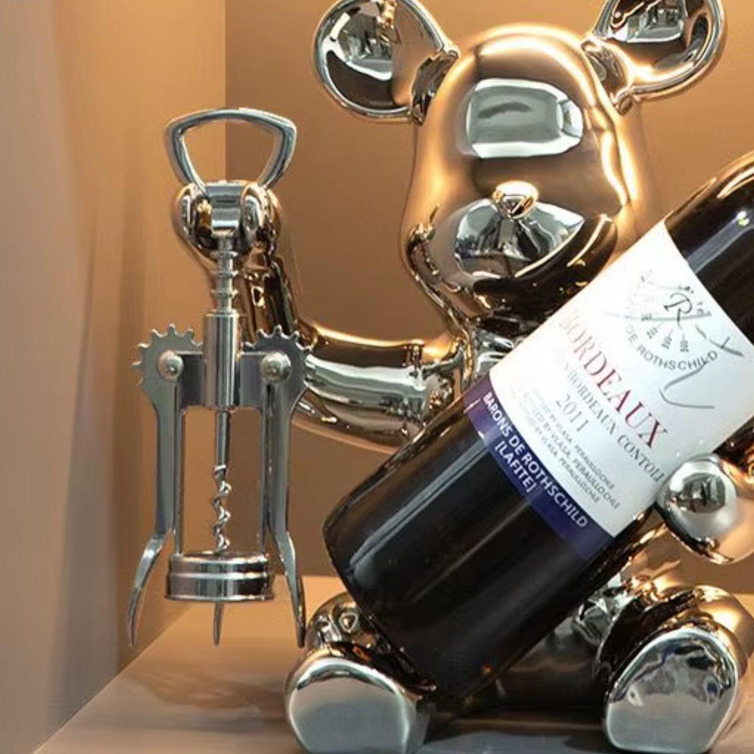 Soporte para Botellas y Destapador Osito-3