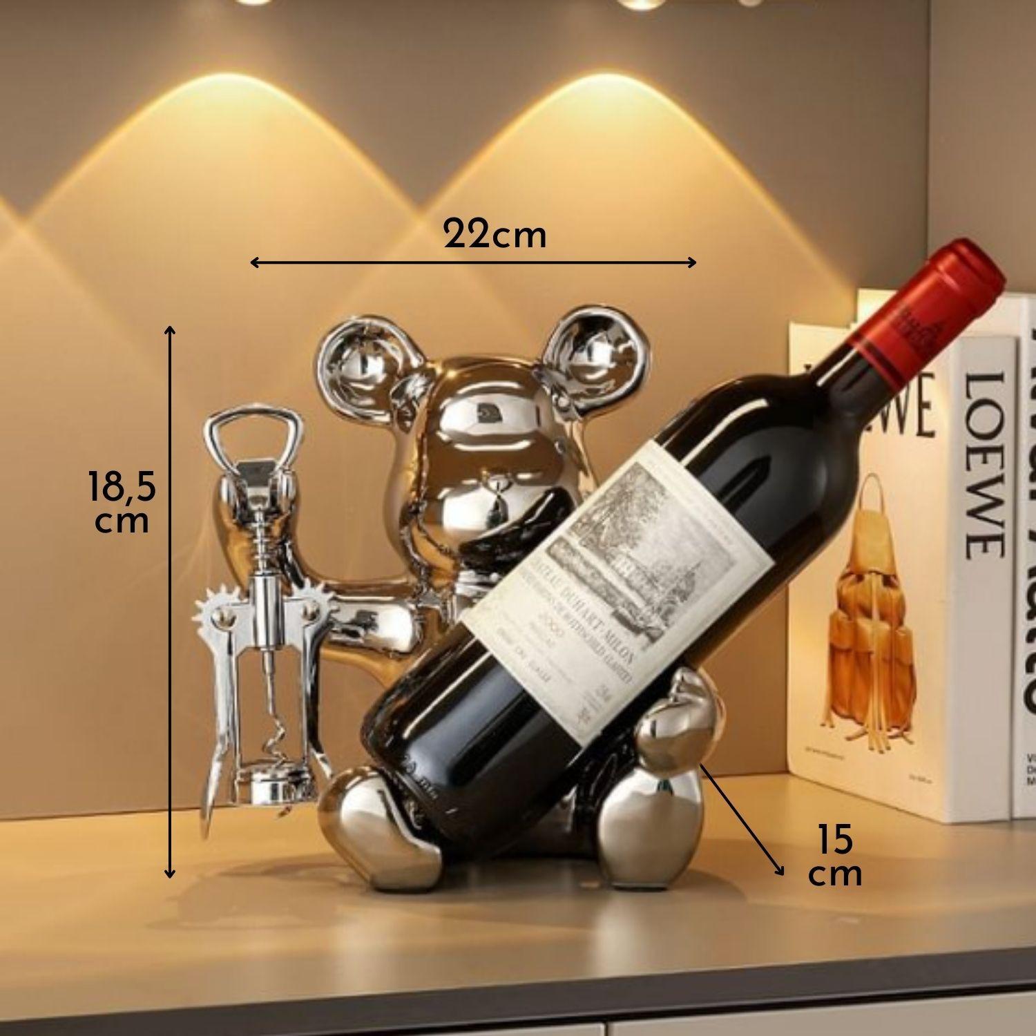 Soporte para Botellas y Destapador Osito-7