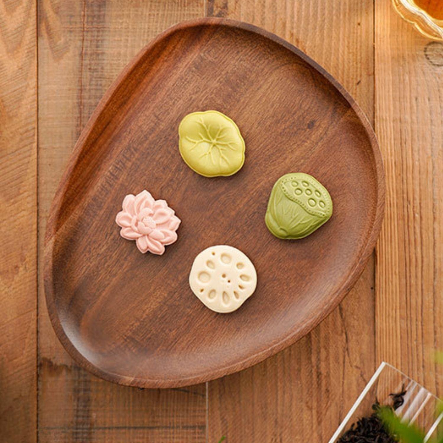 Bandeja de Madera Acacia Estilo Rústico con Patas-3