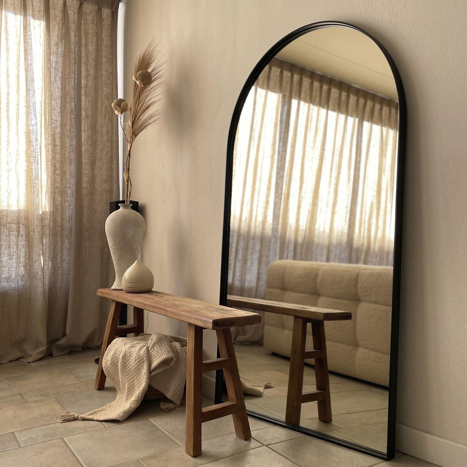 Espejo Arco Industrial Negro XL 190x110cm-6