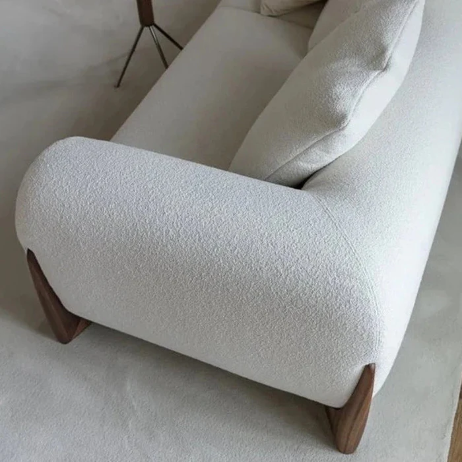 Sofá Poltrona Diseño Wabi Sabi Blanco-6