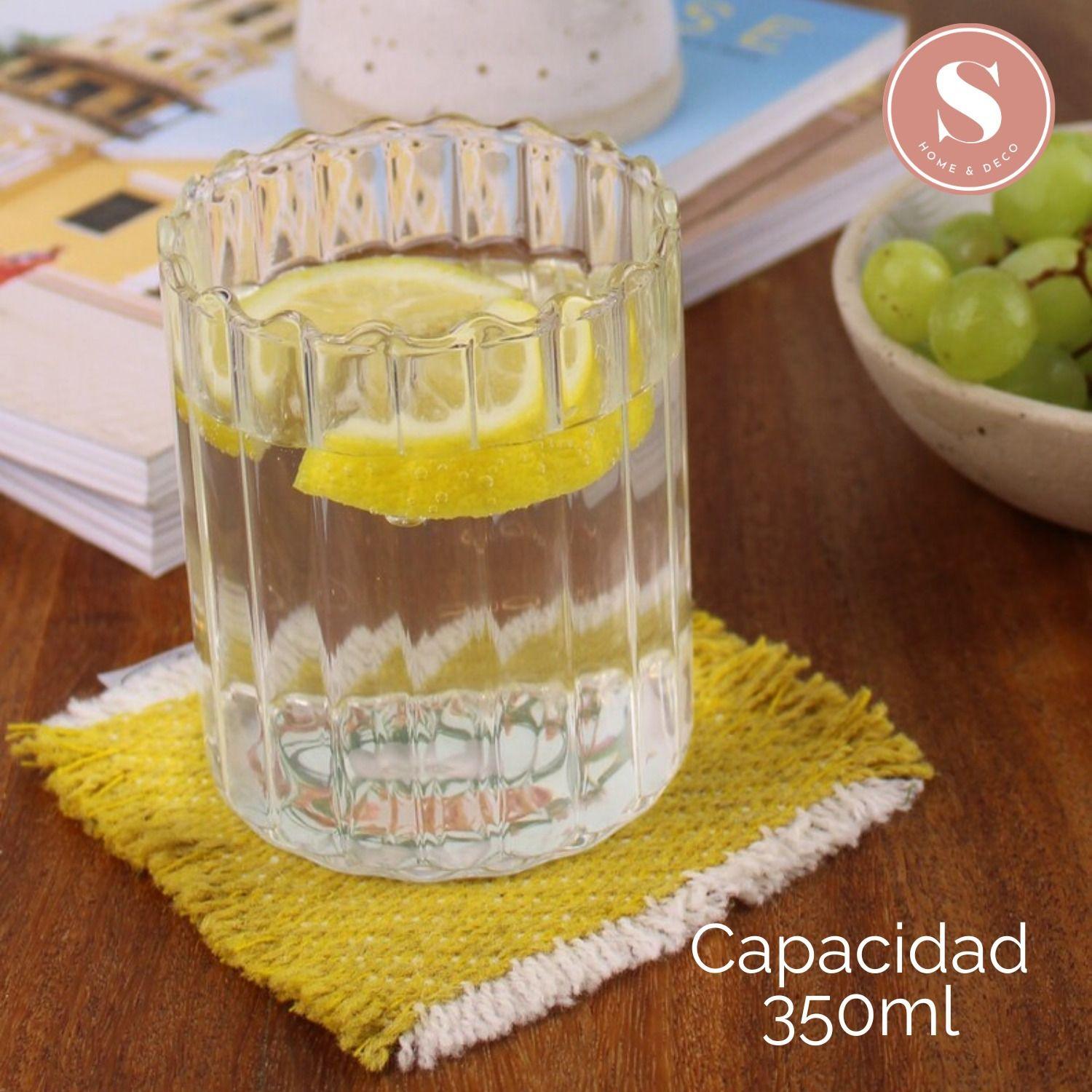 Set 4 Vasos Vidrio Vertical Chic 350ml-2