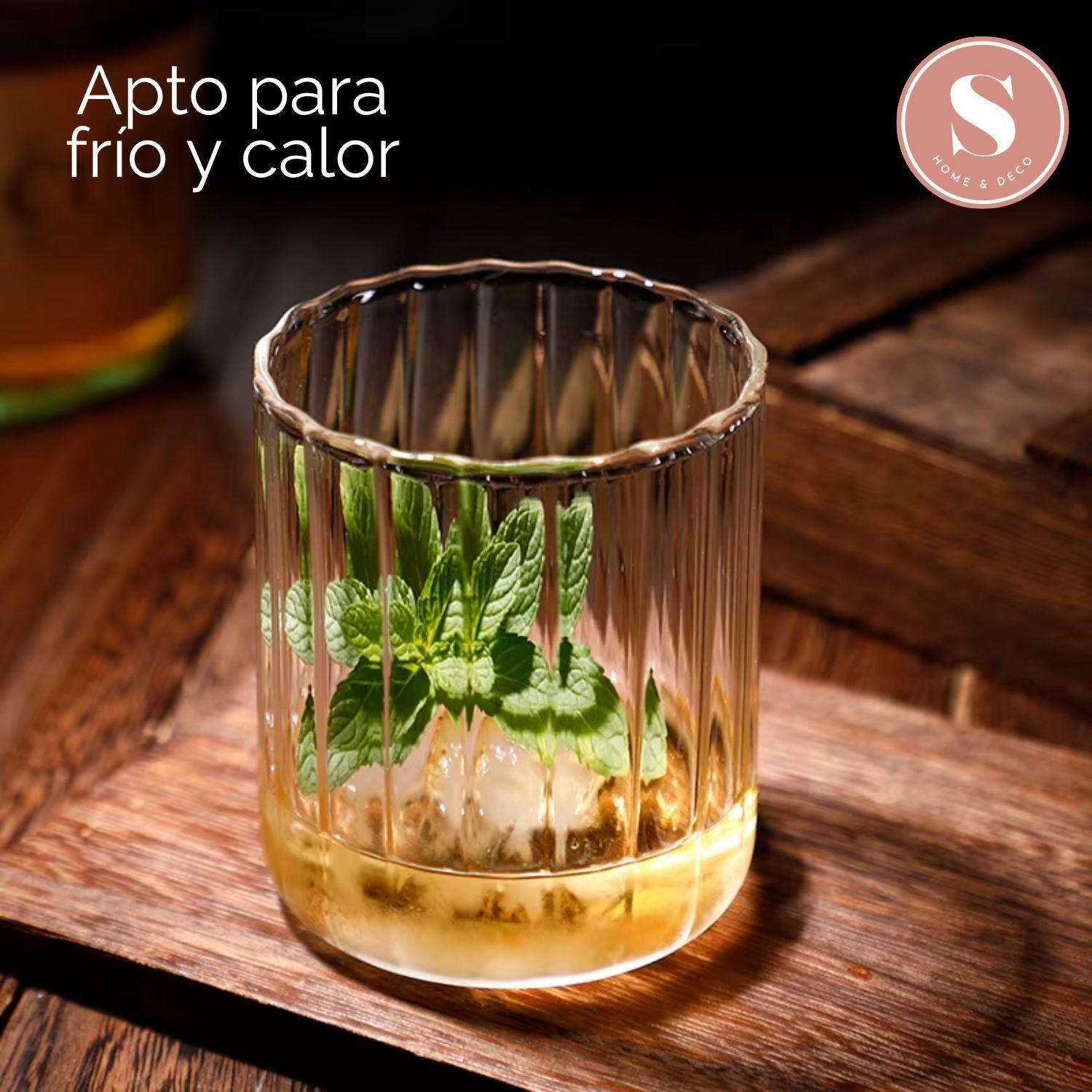 Set de 4 vasos de vidrio Vertical Chic de 350 ml-5