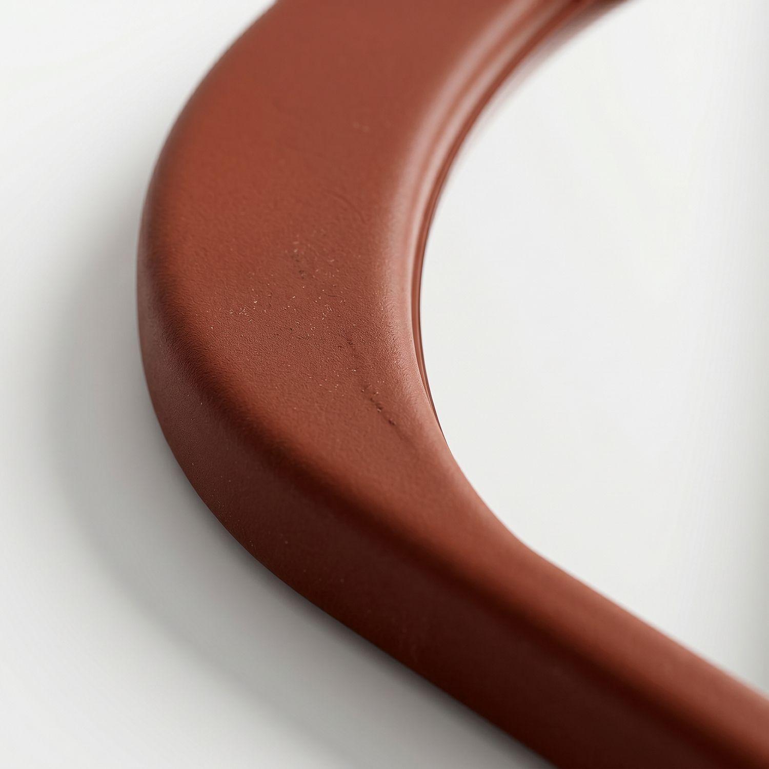 Espejo decorativo en arco de cuerpo entero Gaia de madera color nogal 200x100 cm-9