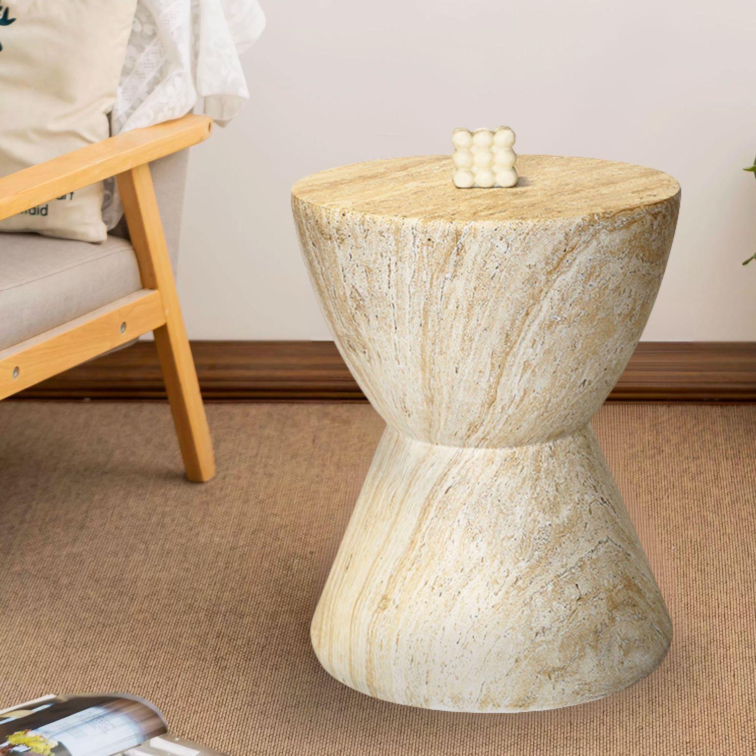 Mesa Lateral Estilo Piedra Cáliz-2