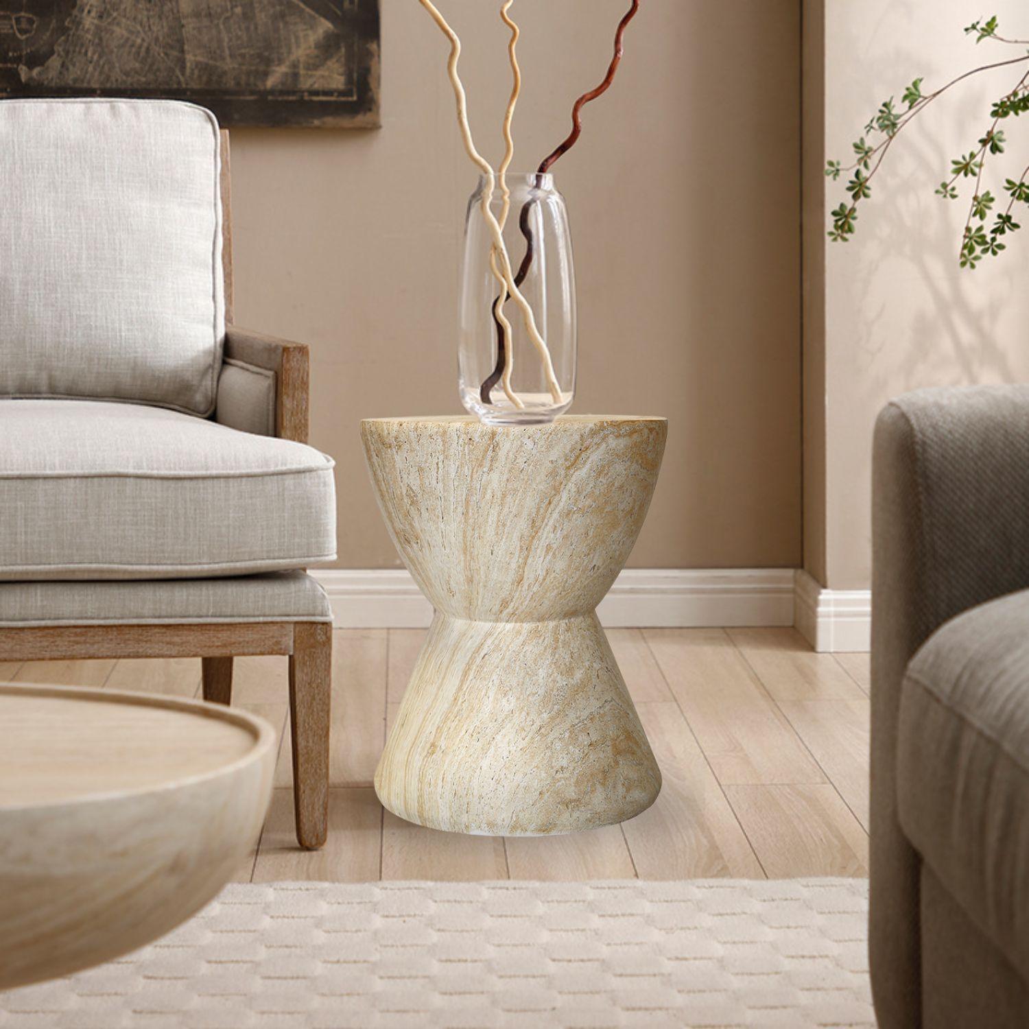 Mesa Lateral Estilo Piedra Cáliz-5