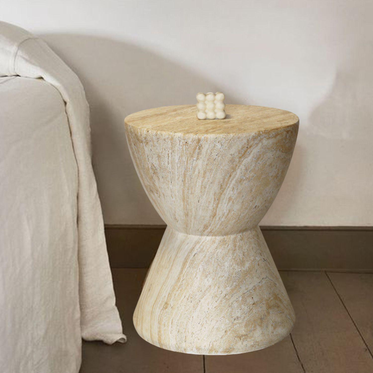 Mesa Lateral Estilo Piedra Cáliz-7