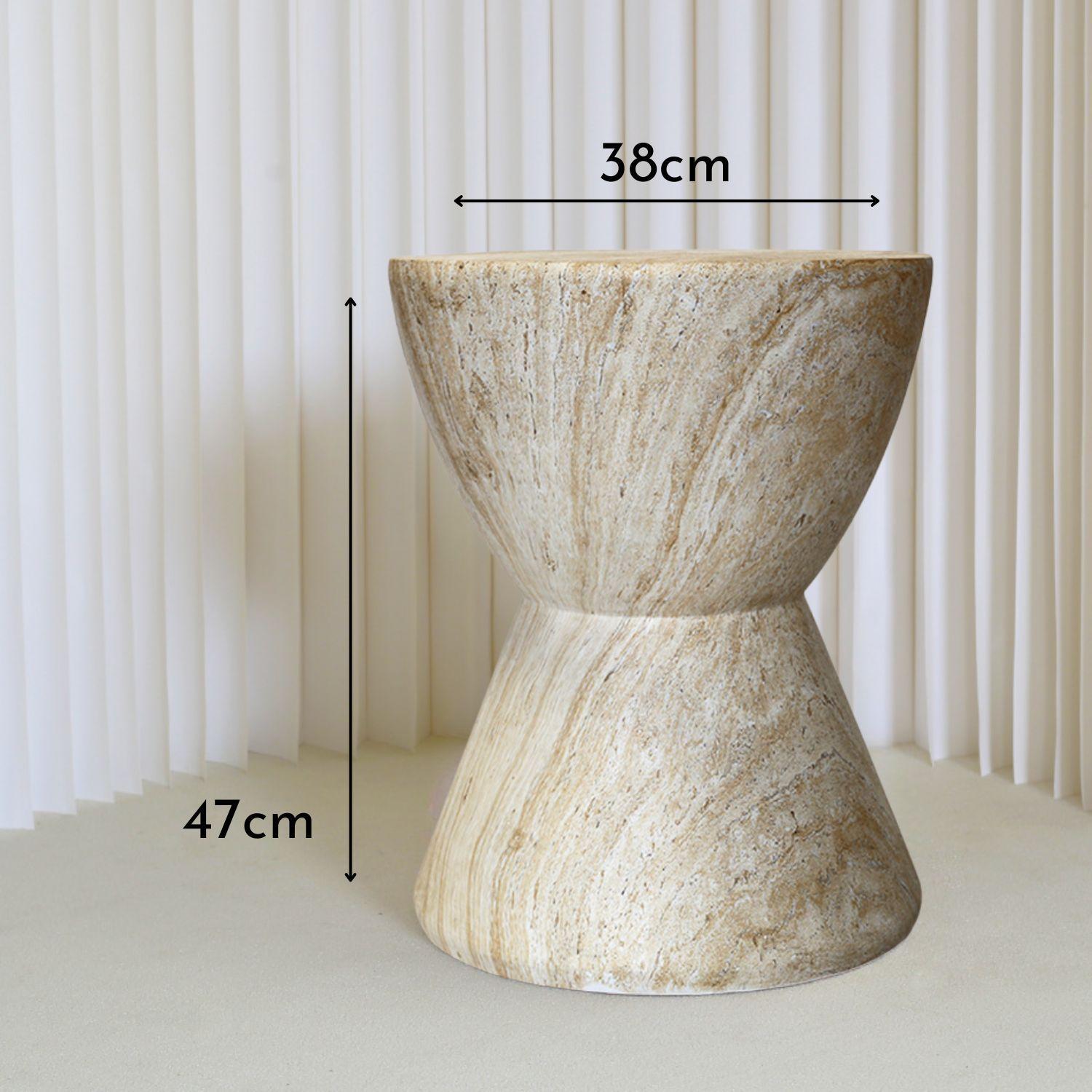 Mesa Lateral Estilo Piedra Cáliz-3