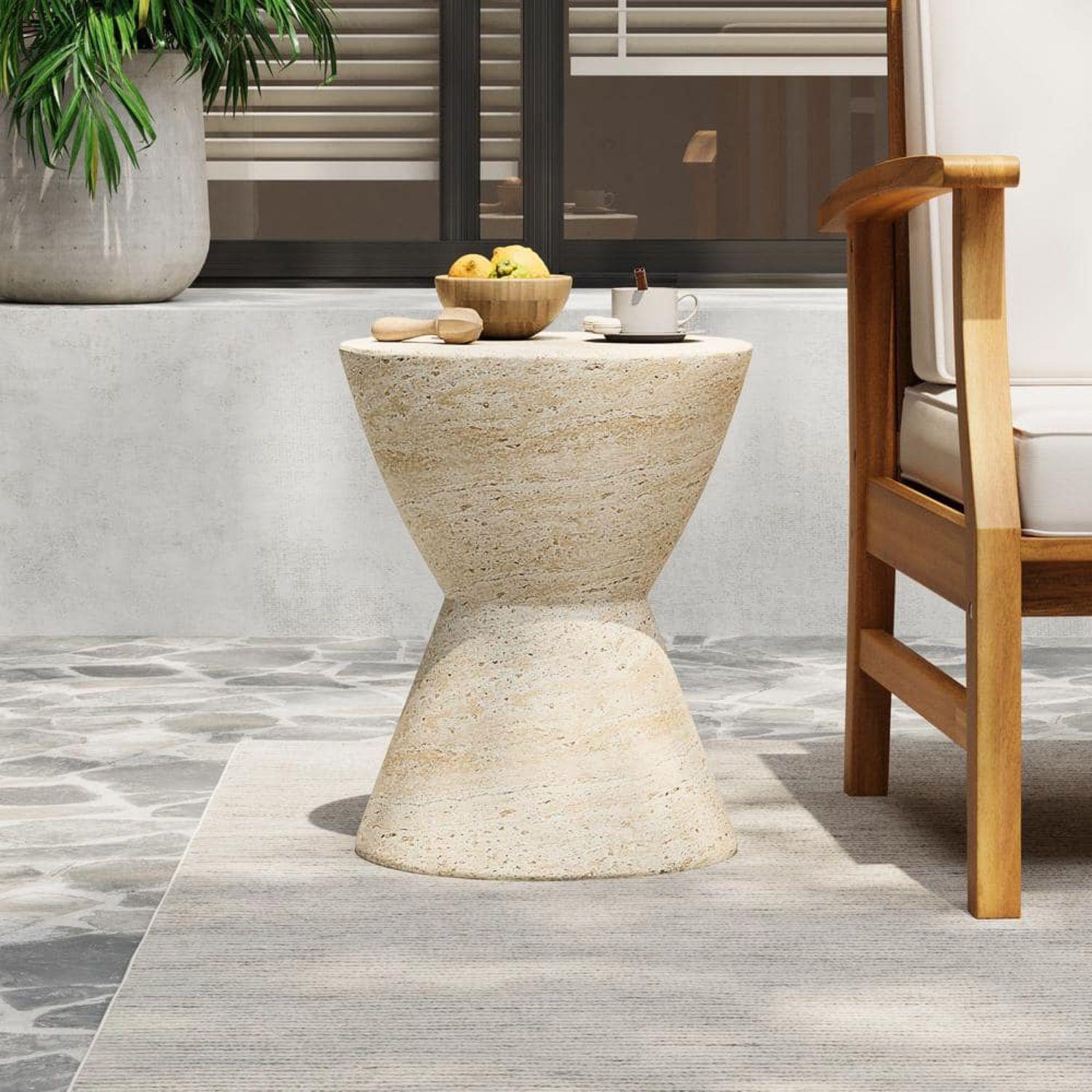 Mesa Lateral Estilo Piedra Cáliz-8