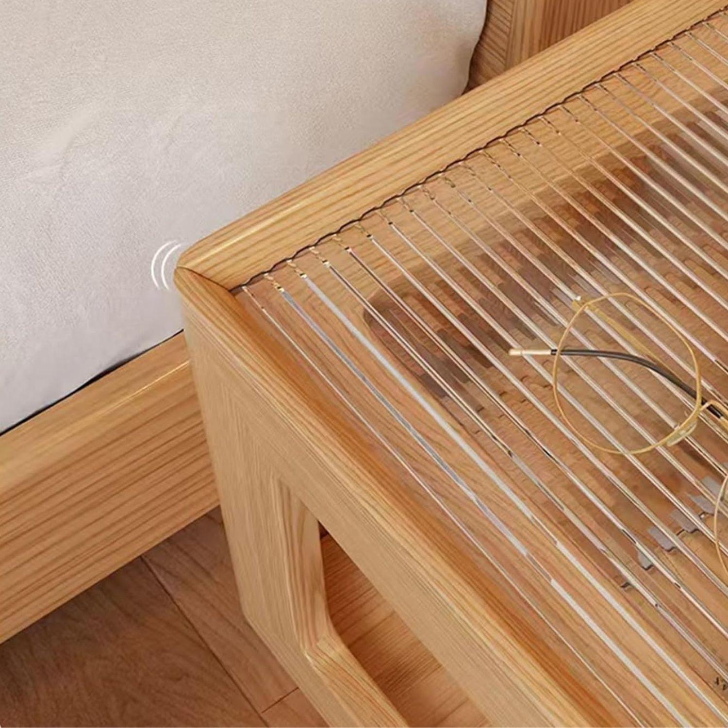 Mesa Lateral de Madera con Luz Led-8