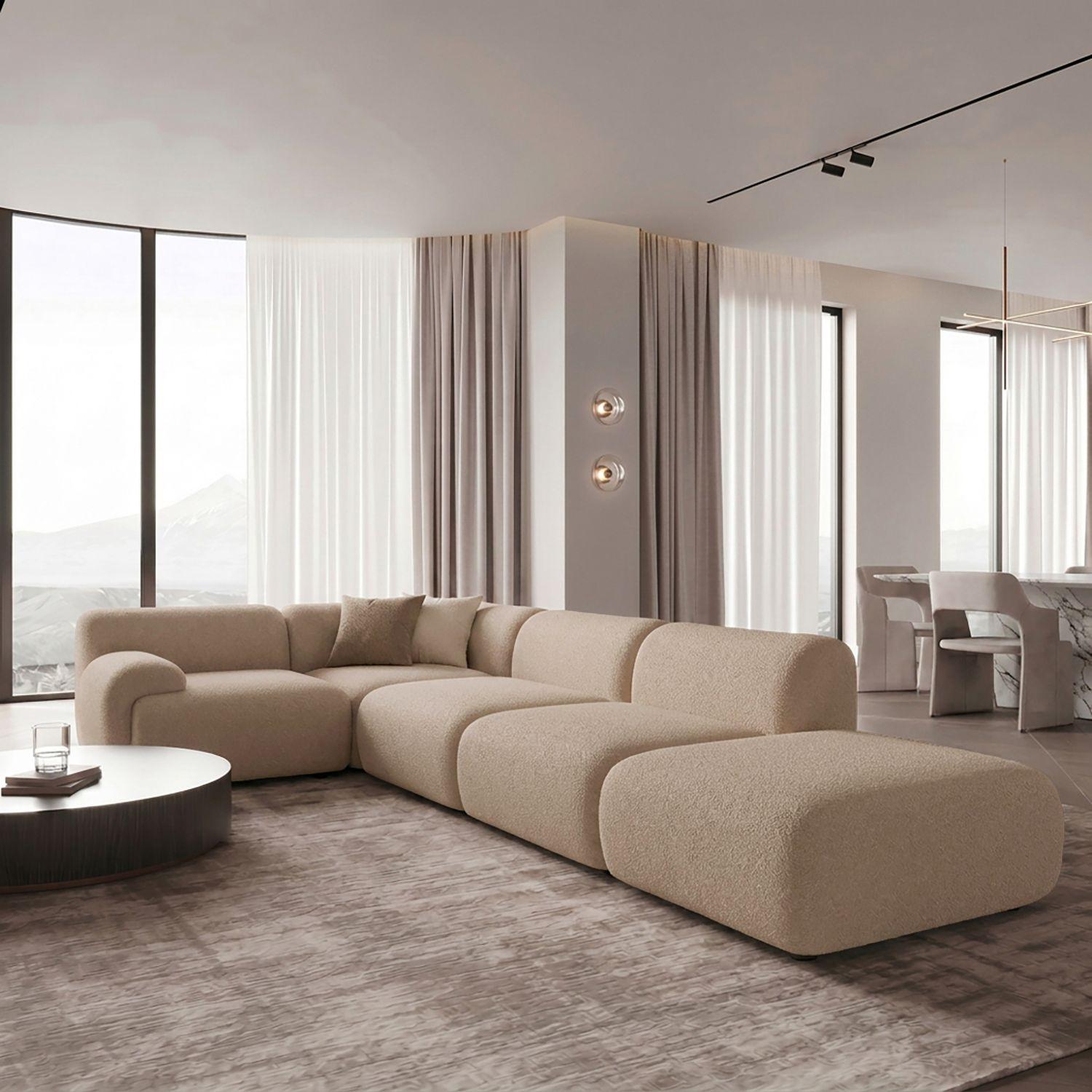 Sofá Dune L Arena 5 Cuerpos Izquierdo Sofá Seccional Esquinero Muebles Living-4