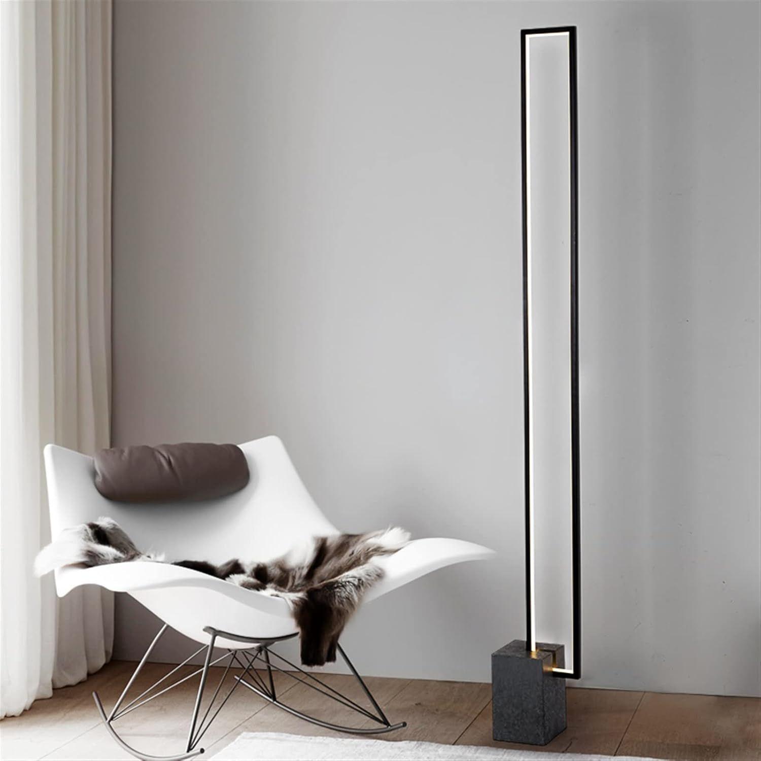 Lampara De Pie Led Rectangular 3 Tipos De Luz Living-3