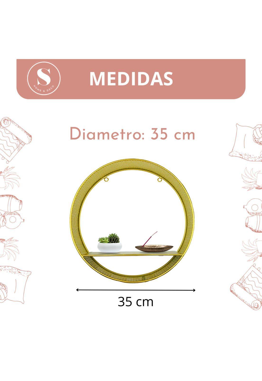 Estante Repisa Circular 35 cm-3