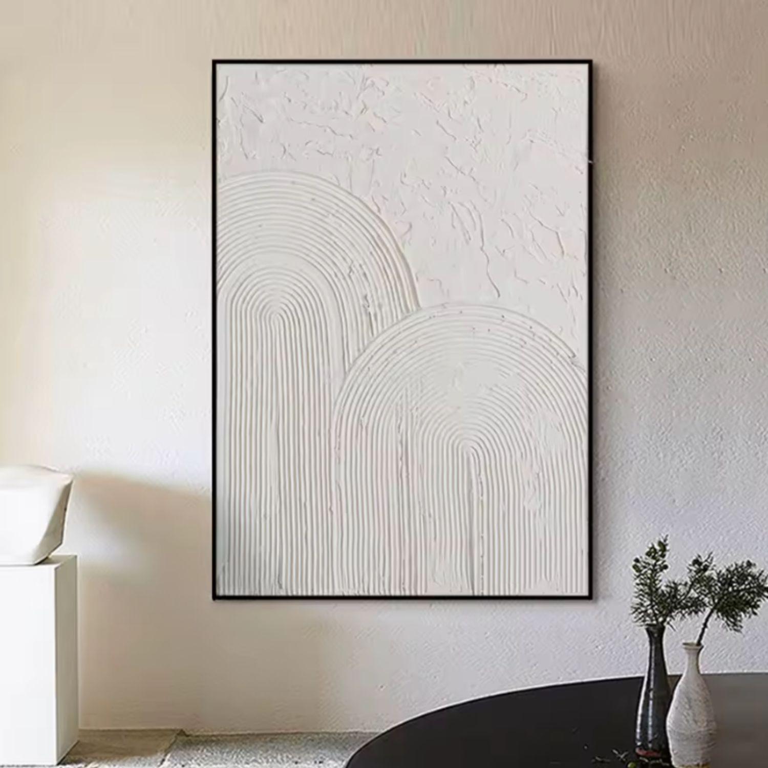 Cuadro Textura Acrílico Arte Minimalista 70x50cm-5