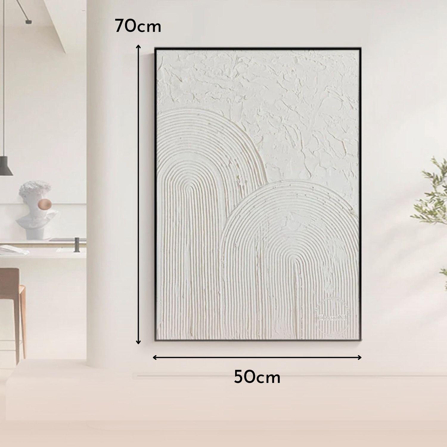 Cuadro Textura Acrílico Arte Minimalista 70x50cm-6