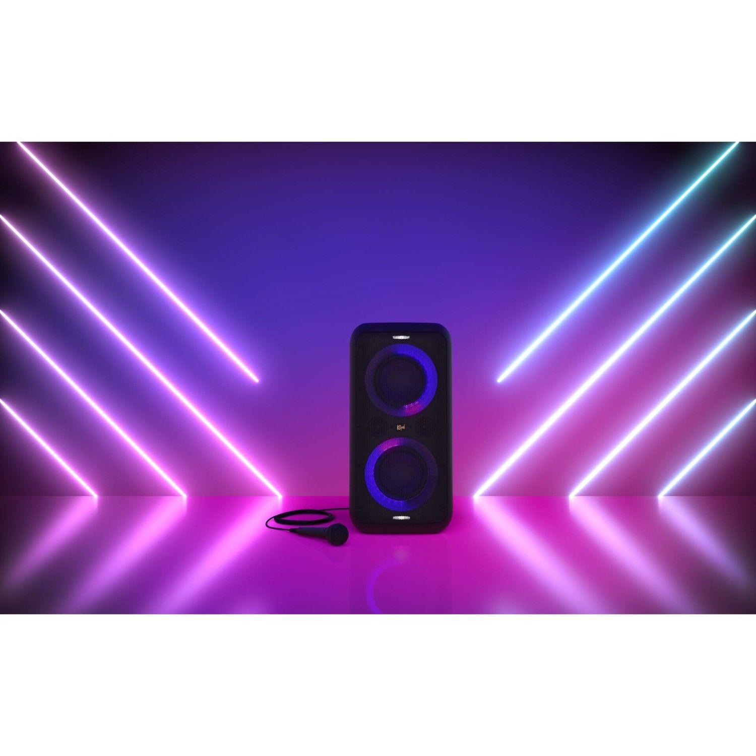 Parlante Bluetooth Karaoke Party Box GIGXXL Klipsch Negro-8