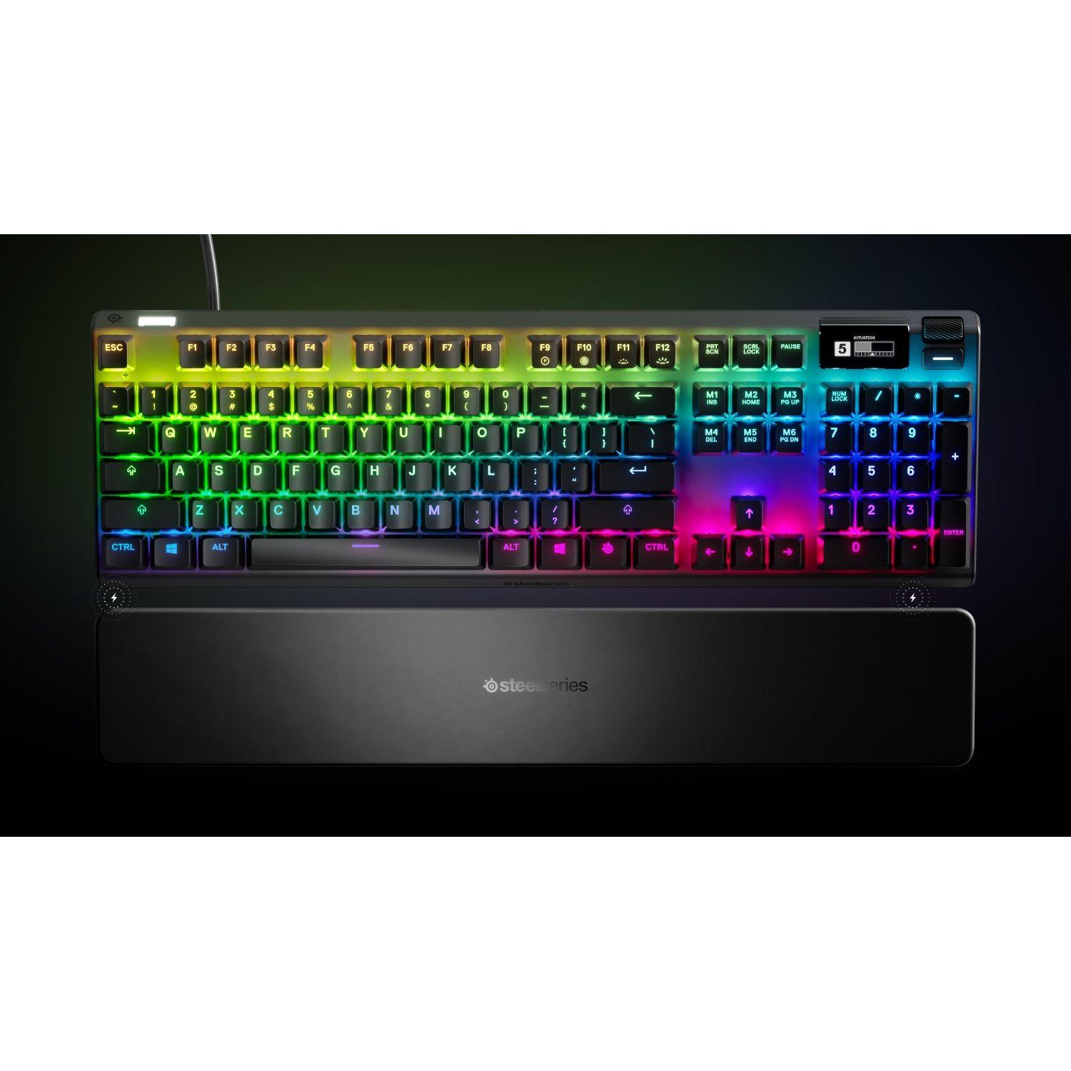 Teclado Gamer SteelSeries Apex Pro TKL Gen 3 RGB USB-C Negro-9