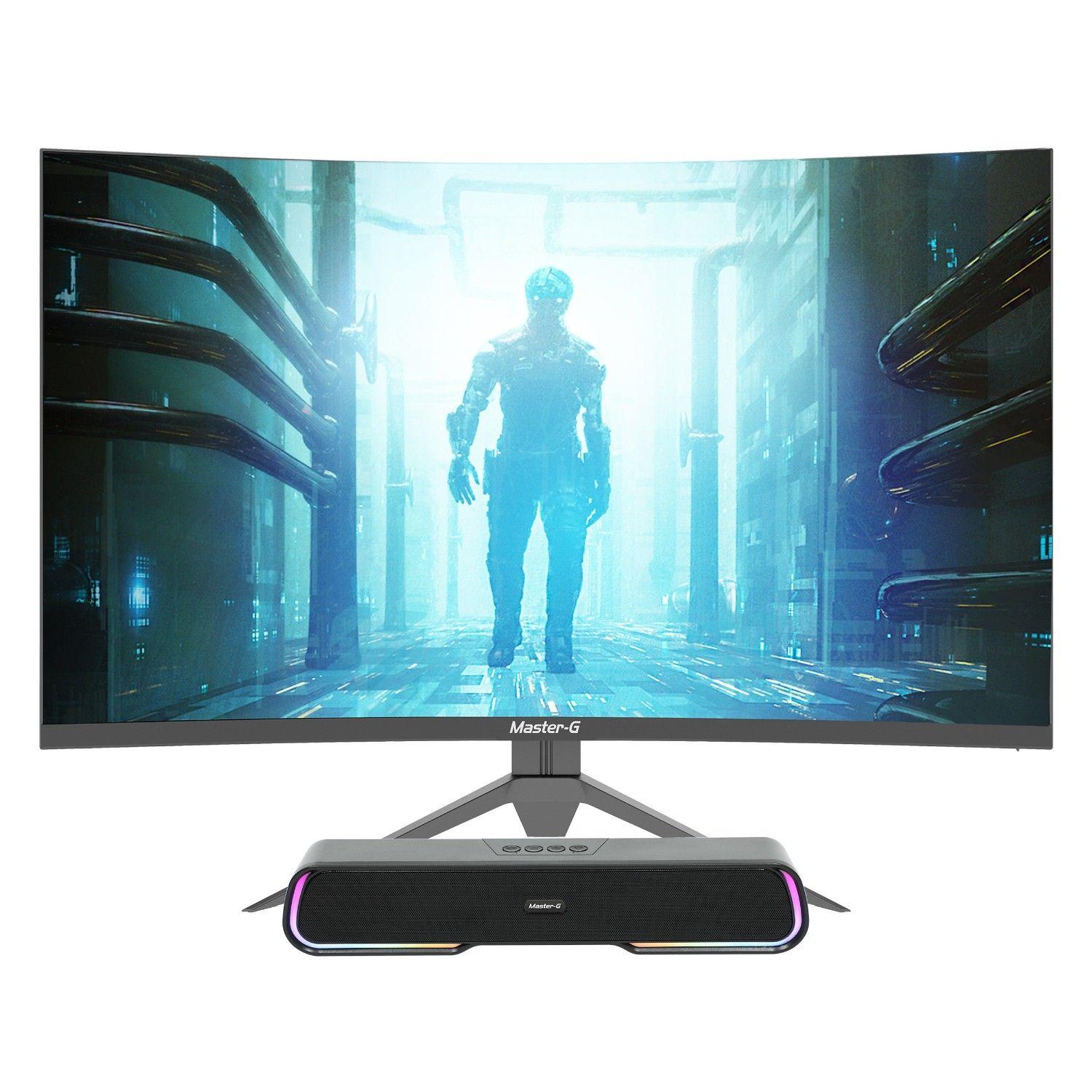 Pack Monitor Gamer Curvo Led 32" FHD 165Hz 1Ms + Soundbar BT-0
