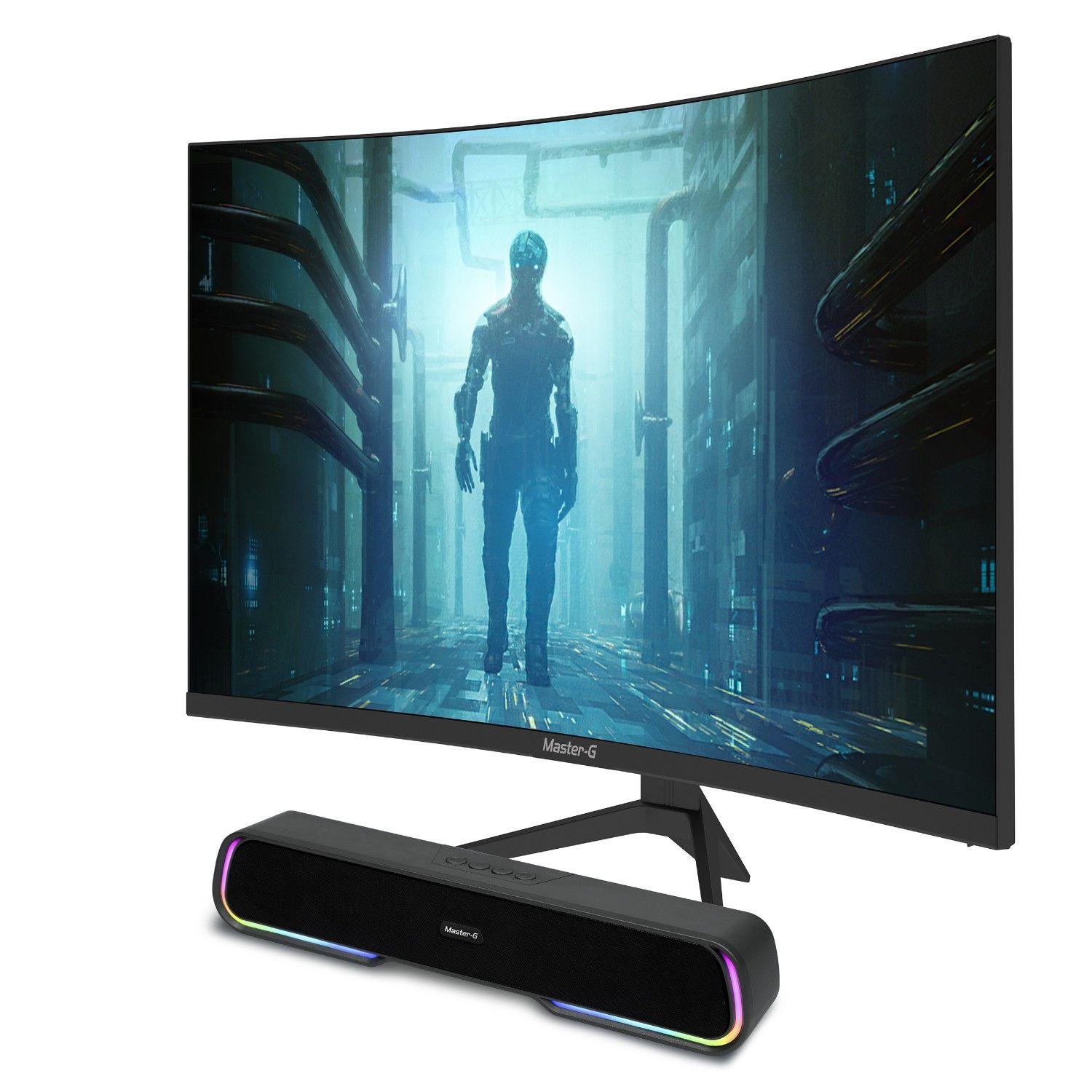 Pack Monitor Gamer Curvo Led 32" FHD 165Hz 1Ms + Soundbar BT-1