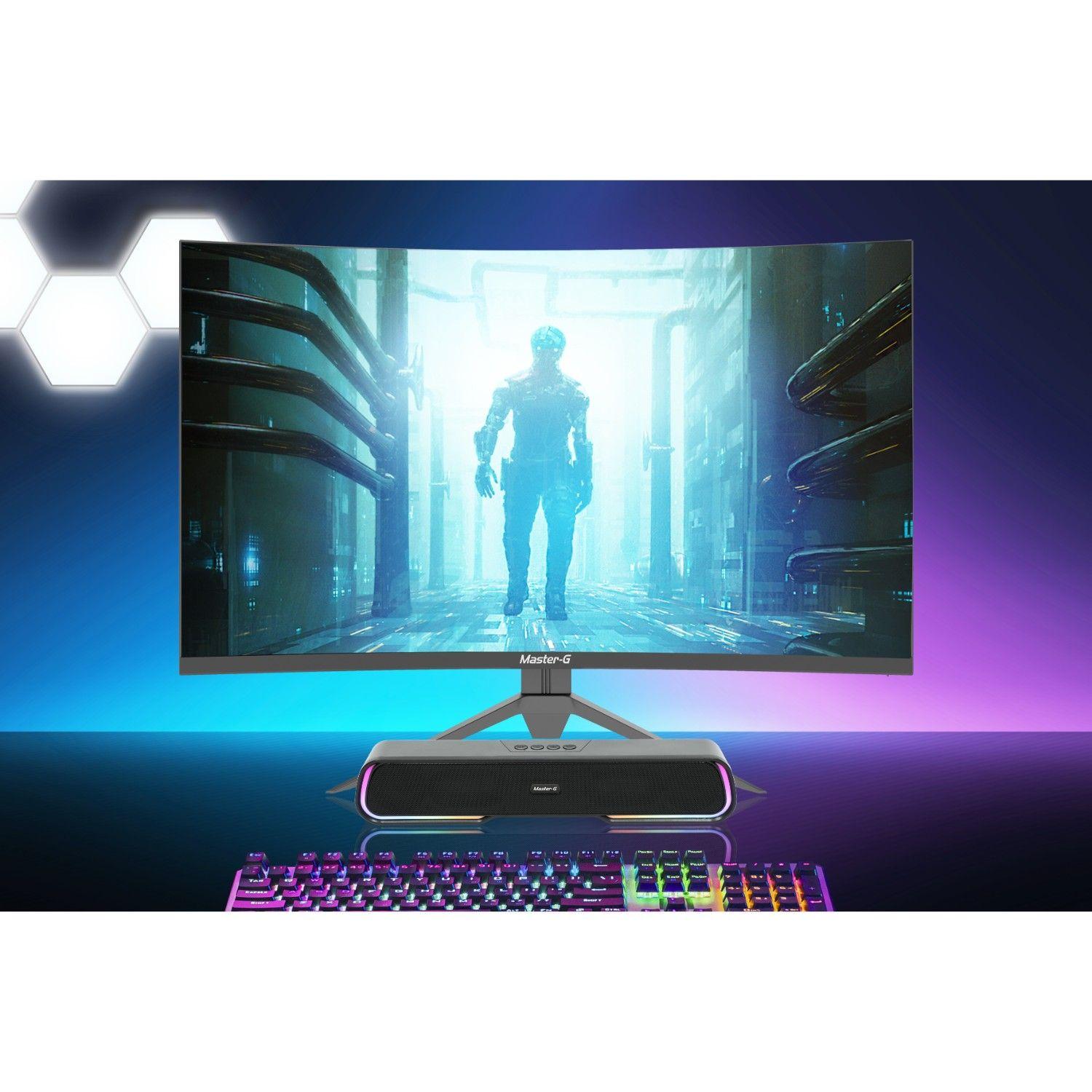 Pack Monitor Gamer Curvo Led 32" FHD 165Hz 1Ms + Soundbar BT-2