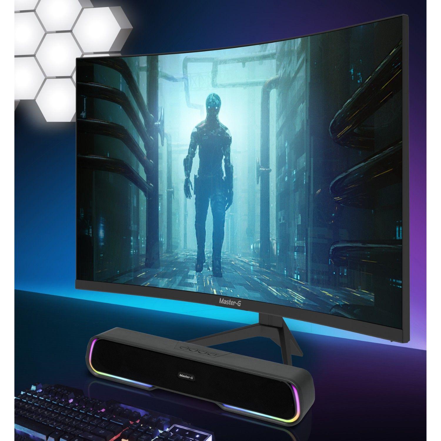 Pack Monitor Gamer Curvo Led 32" FHD 165Hz 1Ms + Soundbar BT-3